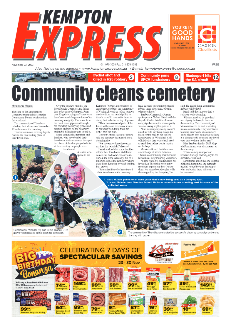 Kempton Express 23 November 2023 page 1