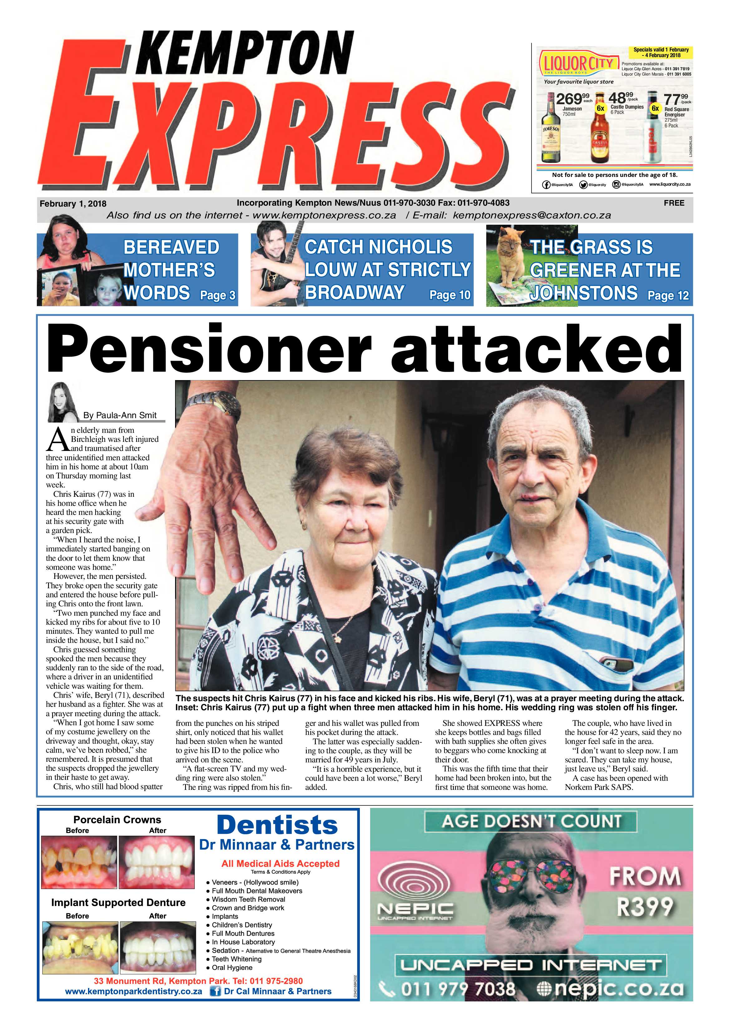 Kempton Express 01 February 2018 page 1