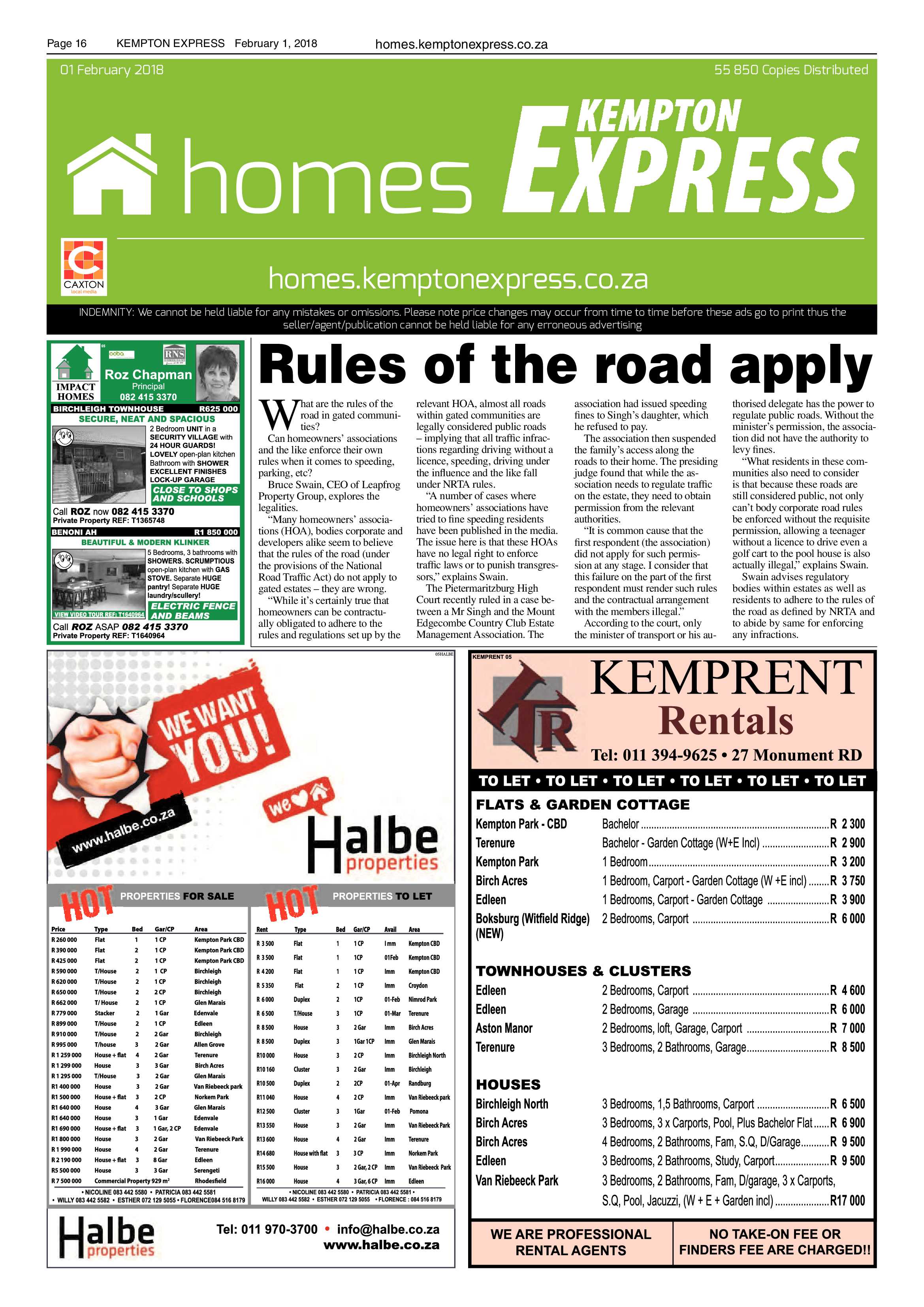 Kempton Express 01 February 2018 page 16