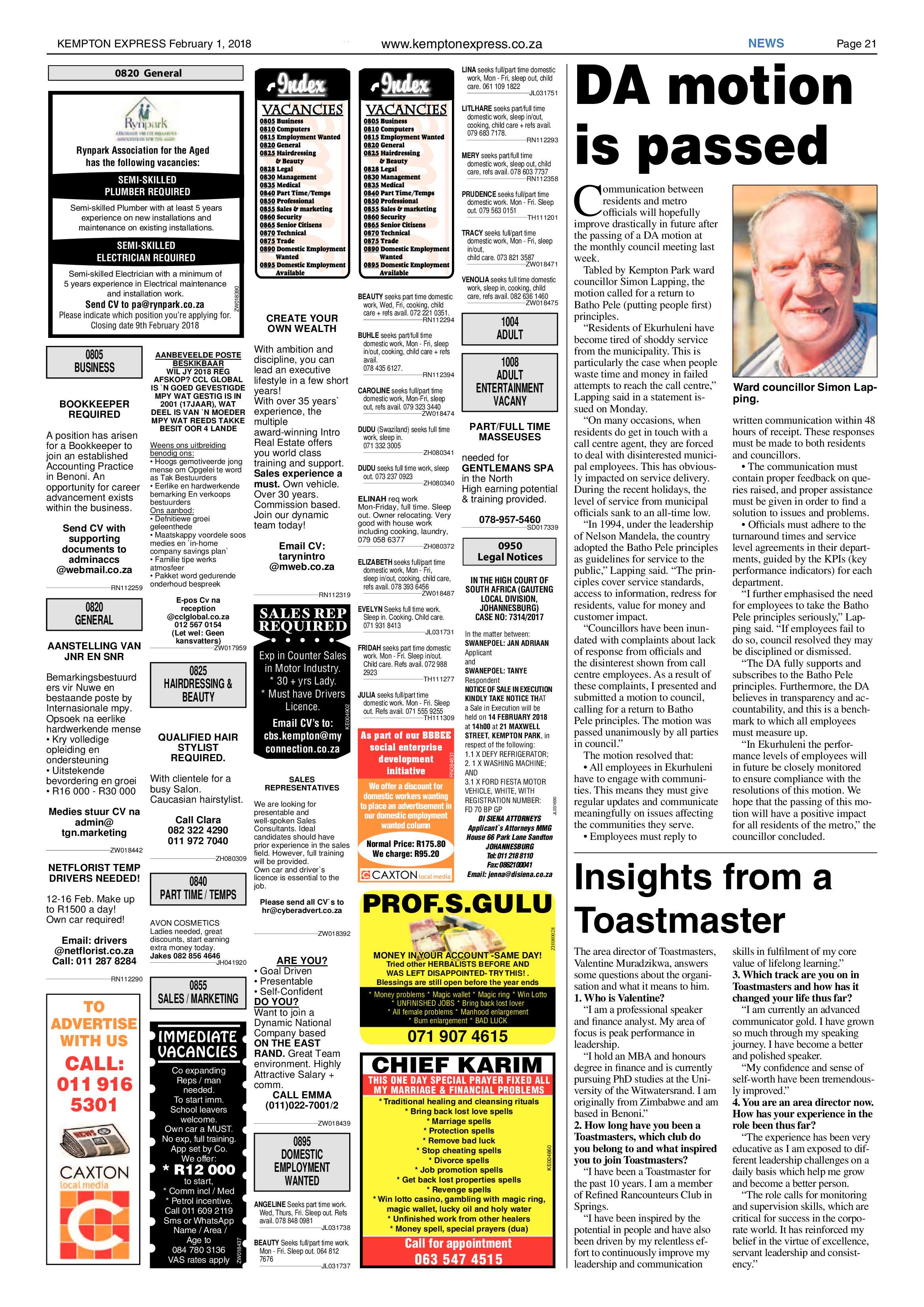 Kempton Express 01 February 2018 page 21