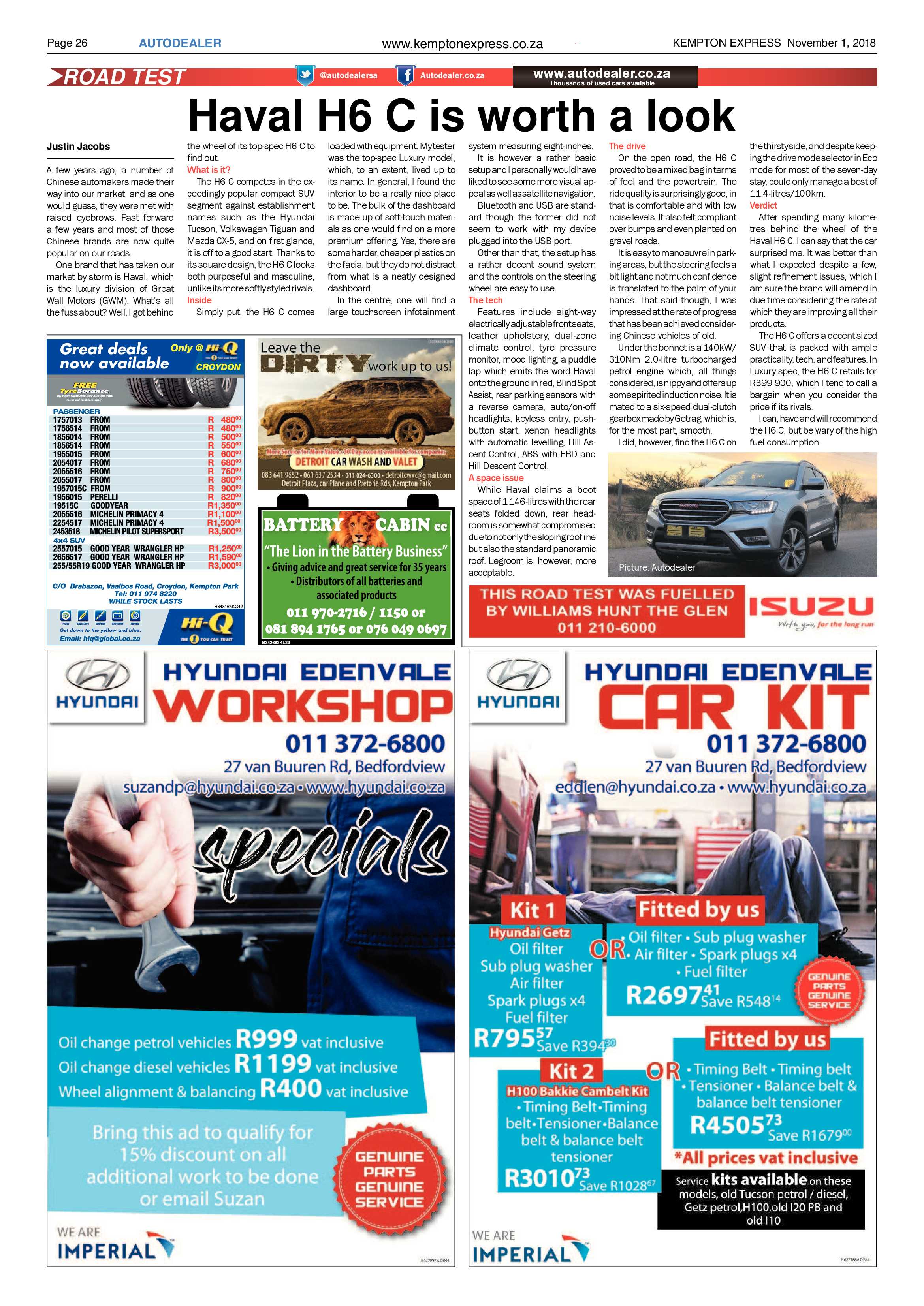 Kempton Express 01 November 2018 page 26