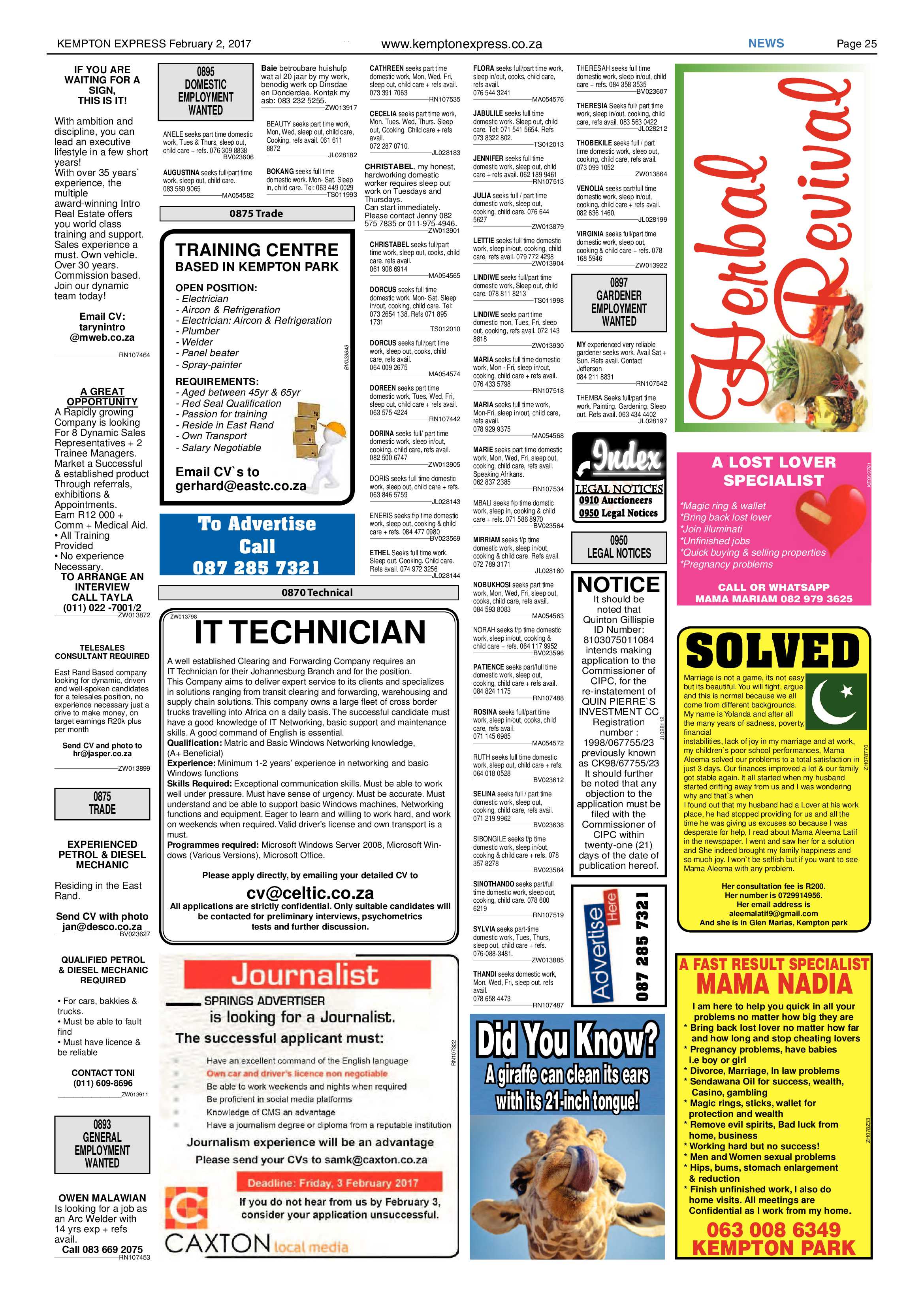 Kempton Express 02 February 2017 page 25