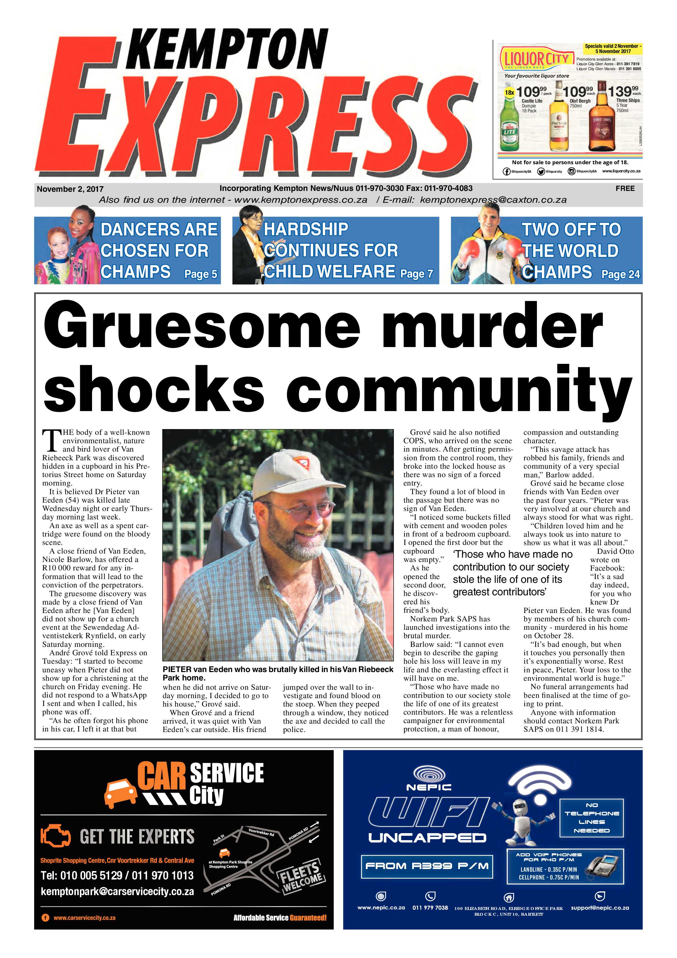 Kempton Express 02 November 2017 page 1