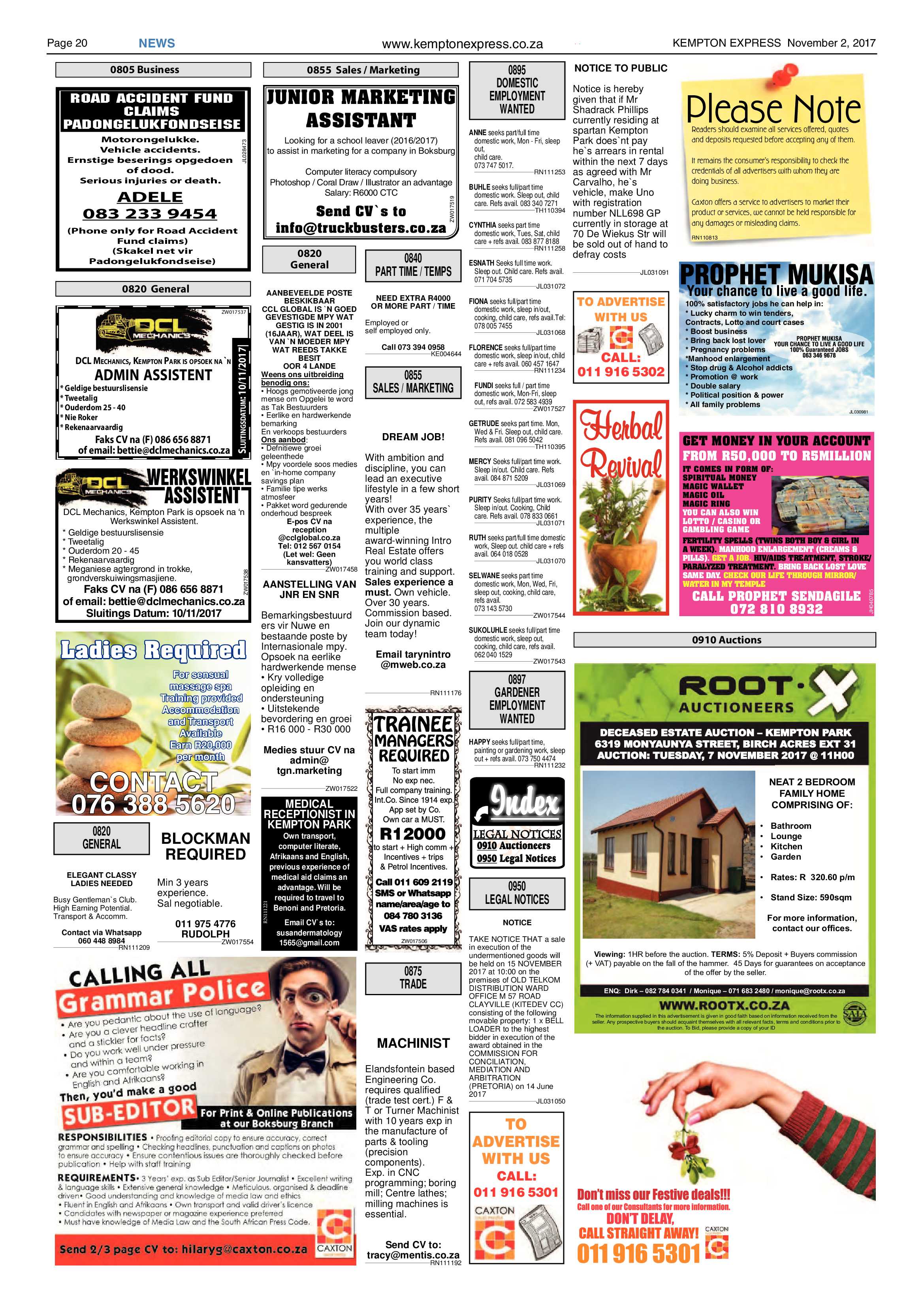 Kempton Express 02 November 2017 page 20