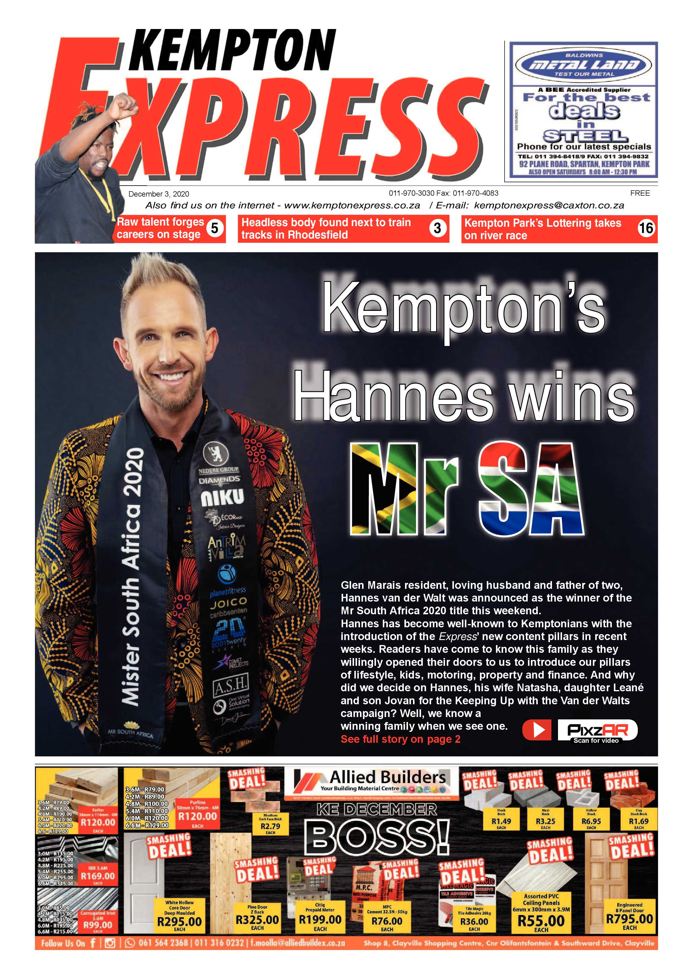 Kempton Express 03 December 2020 page 1