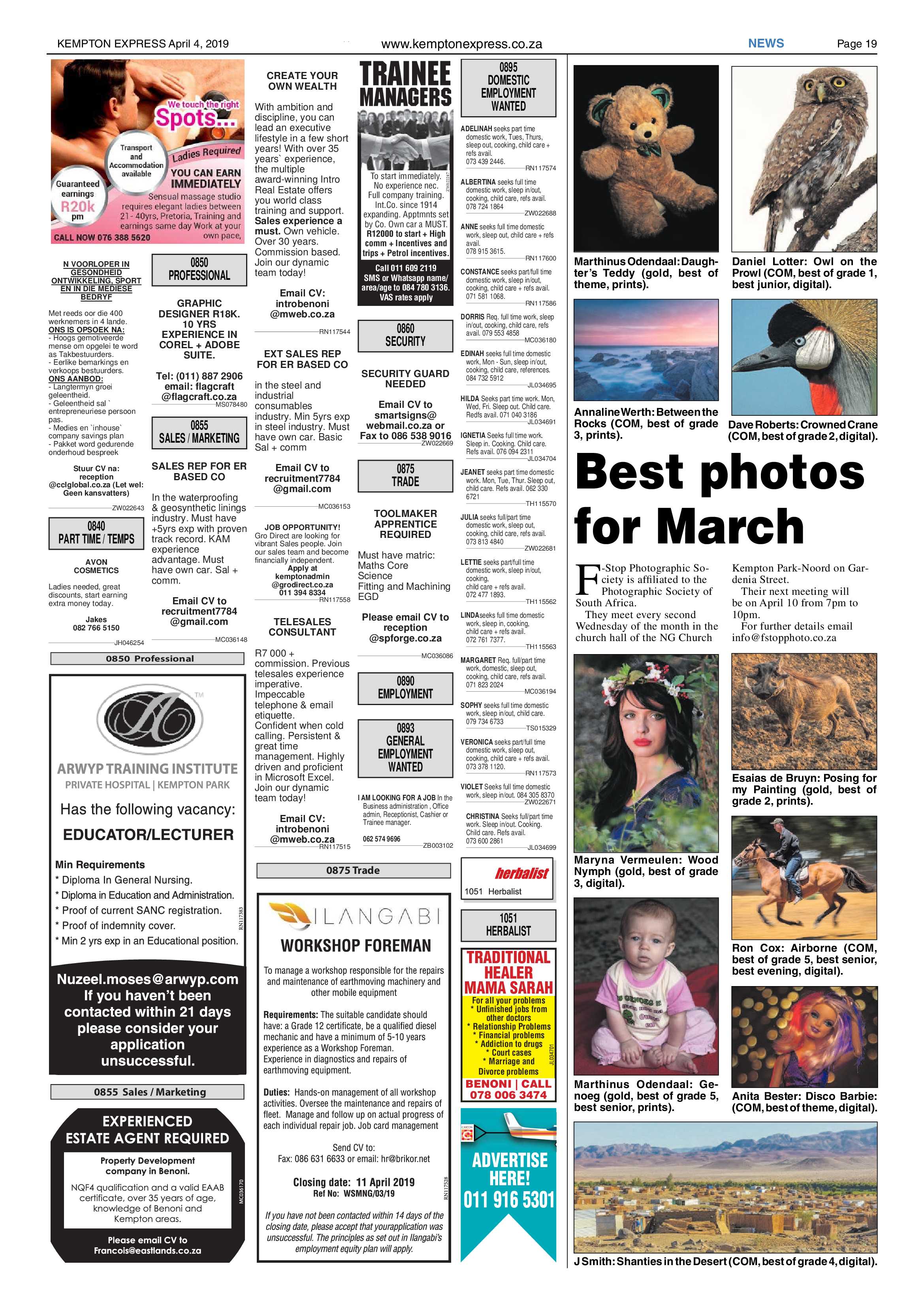 Kempton Express 04 April 2019 page 19