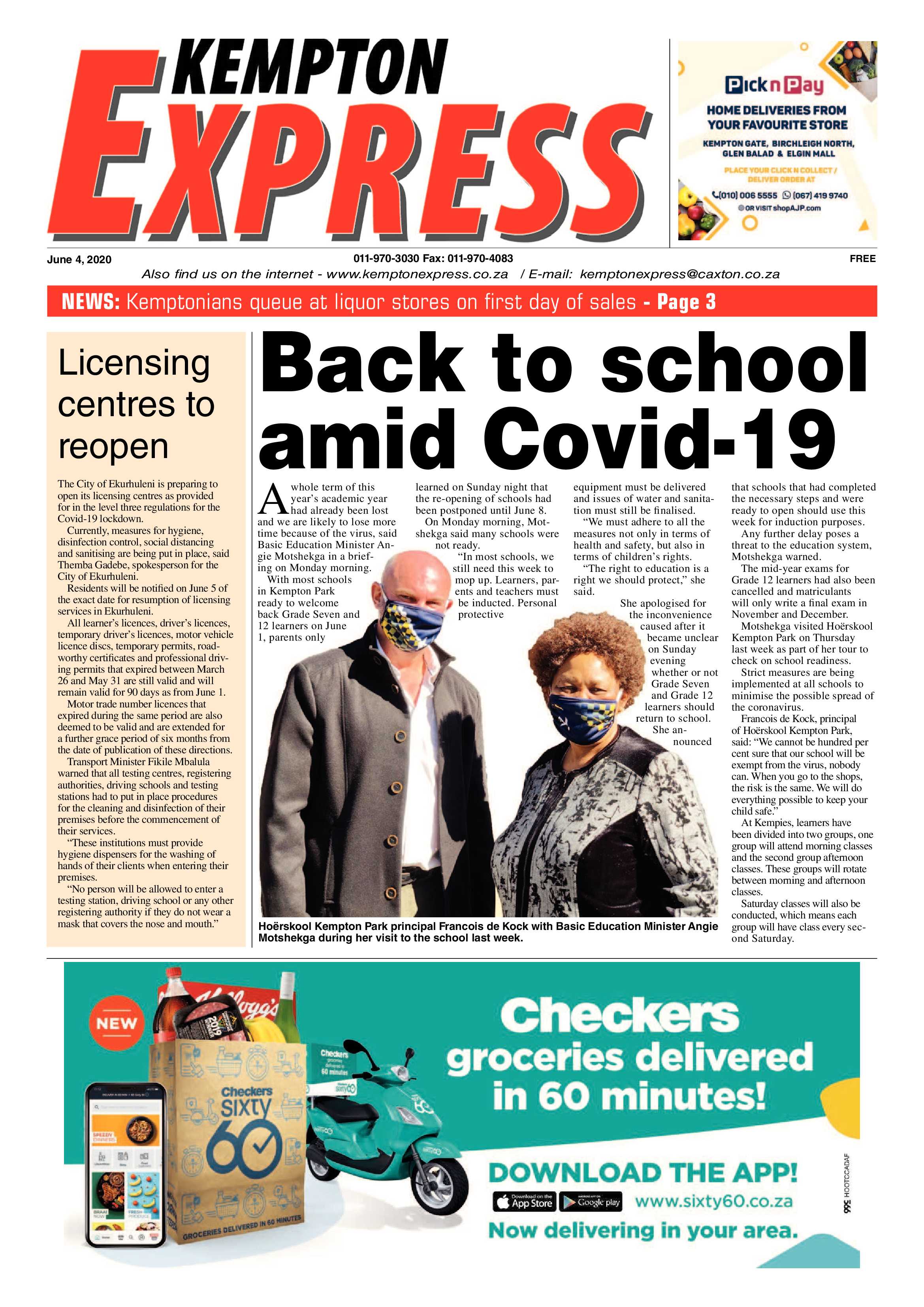 Kempton Express 04 June 2020 page 1