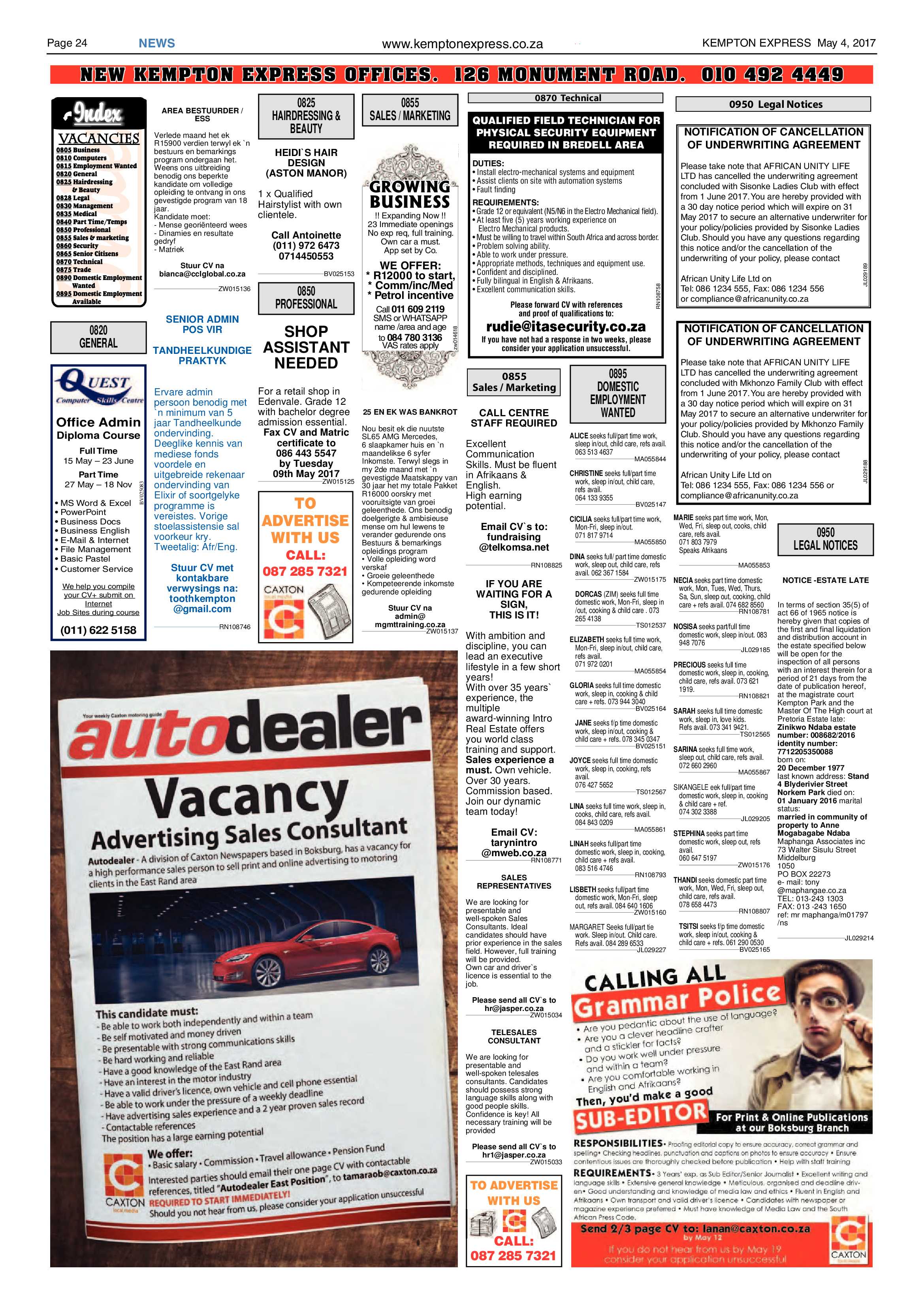 Kempton Express 04 May 2017 page 24