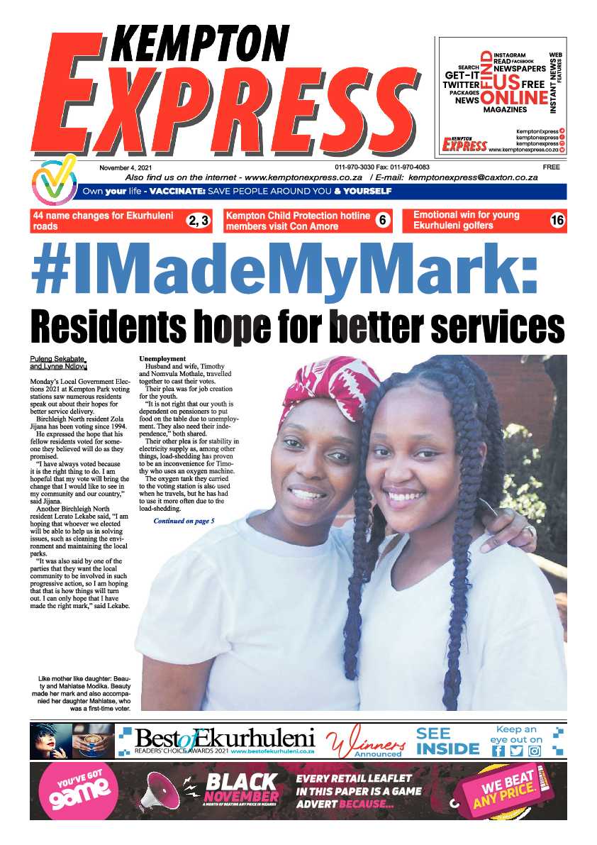 Kempton Express 04 November 2021 page 1