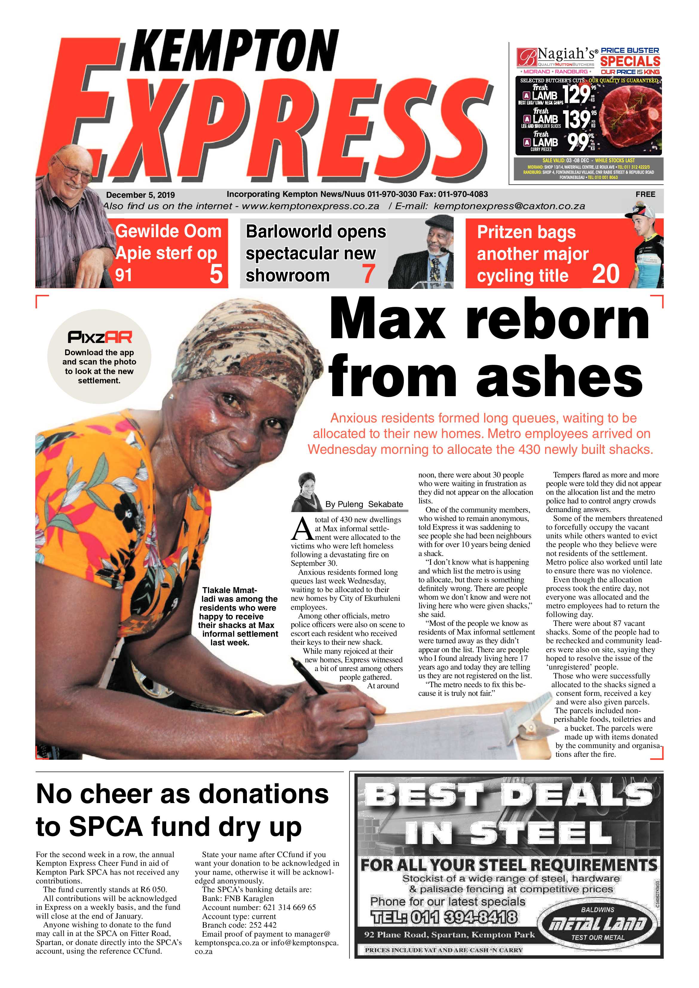 Kempton Express 05 December 2019 page 1