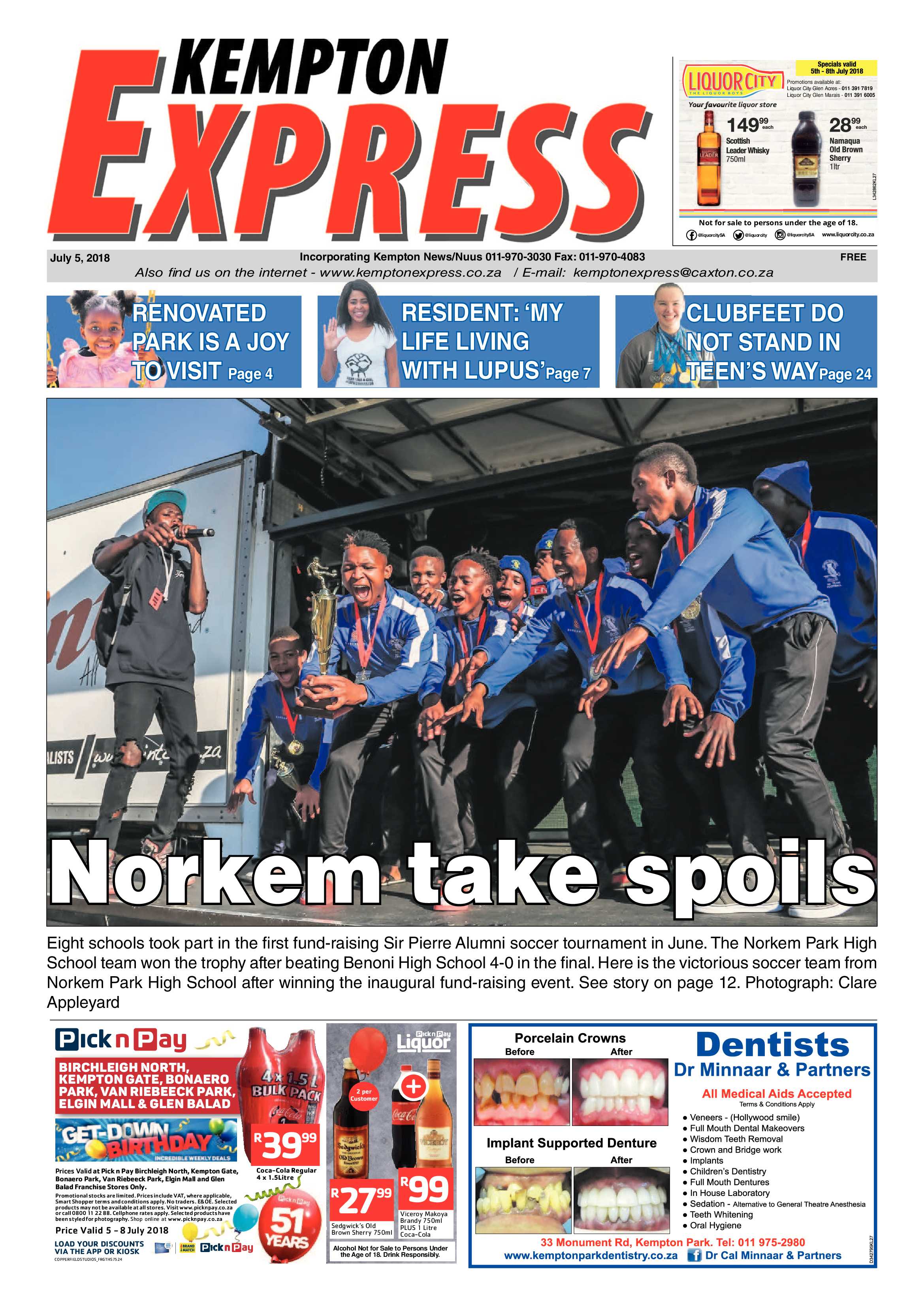 Kempton Express 05 July 2018 page 1