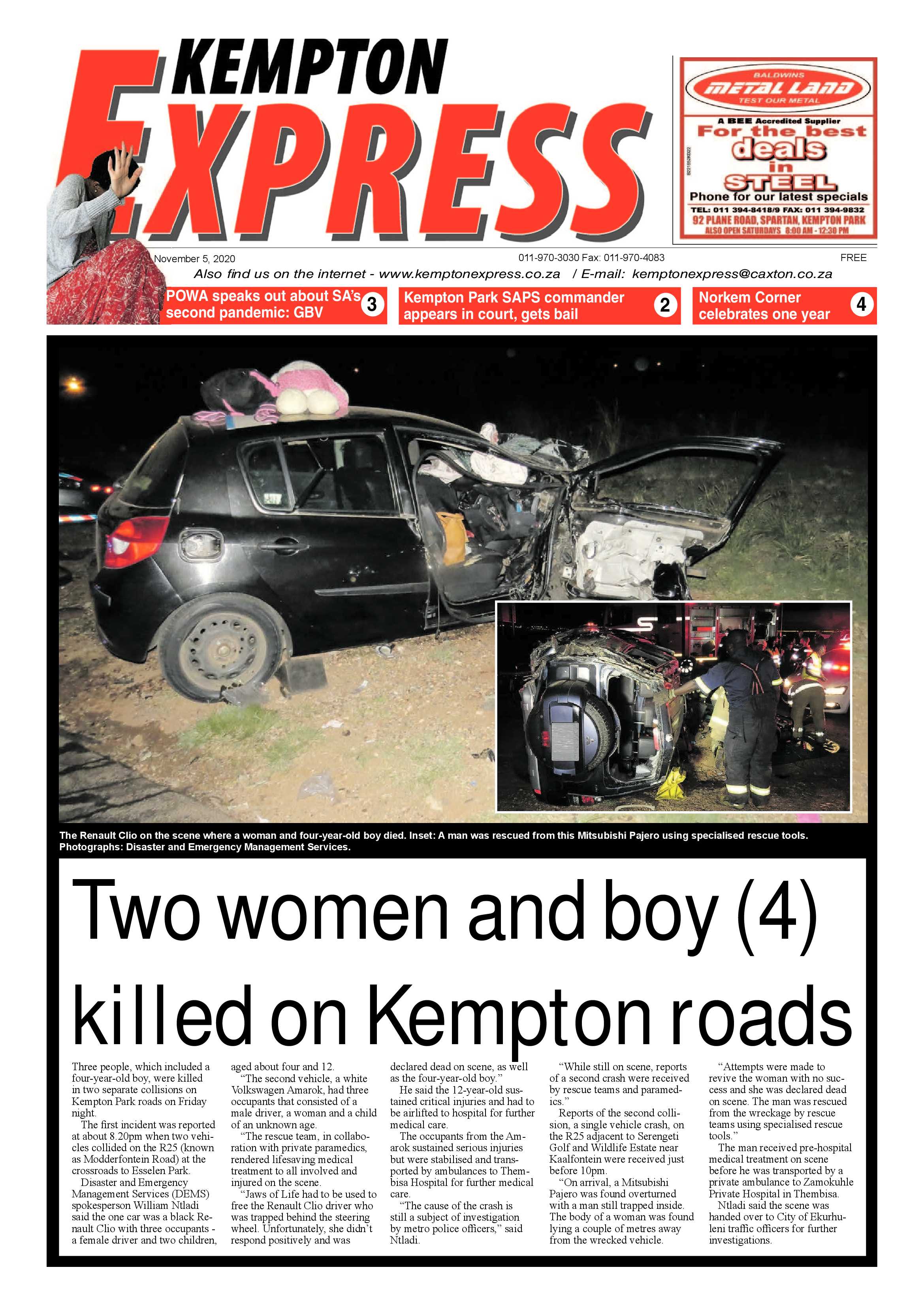Kempton Express 05 November 2020 page 1