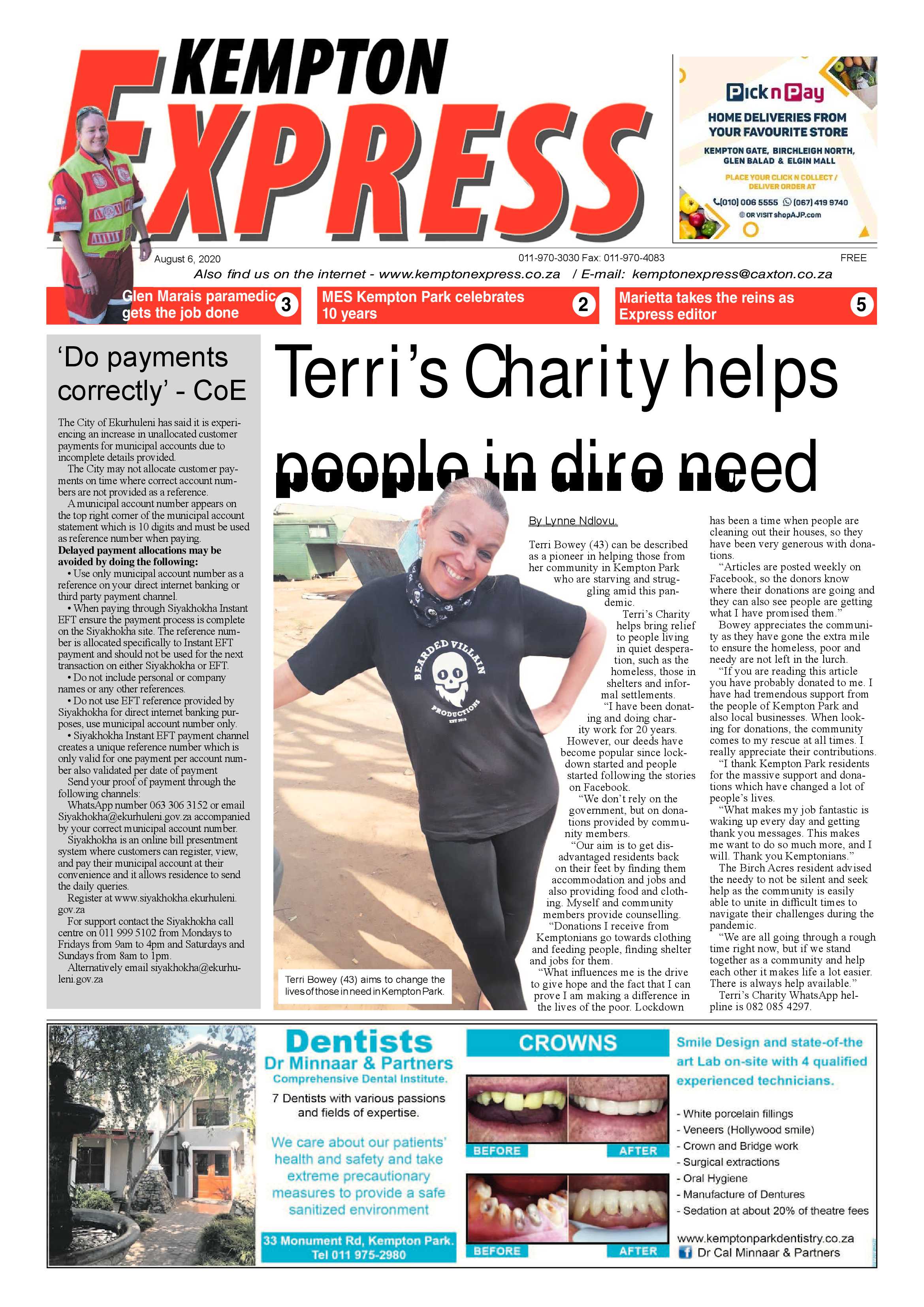Kempton Express 06 August 2020 page 1