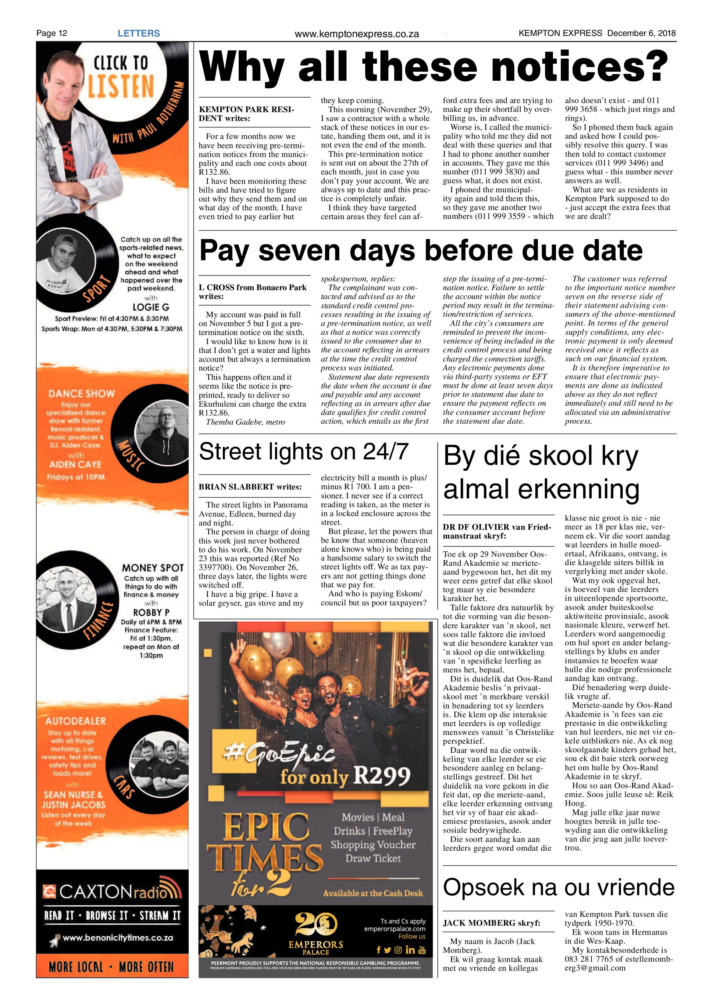 Kempton Express 06 December 2018 page 12