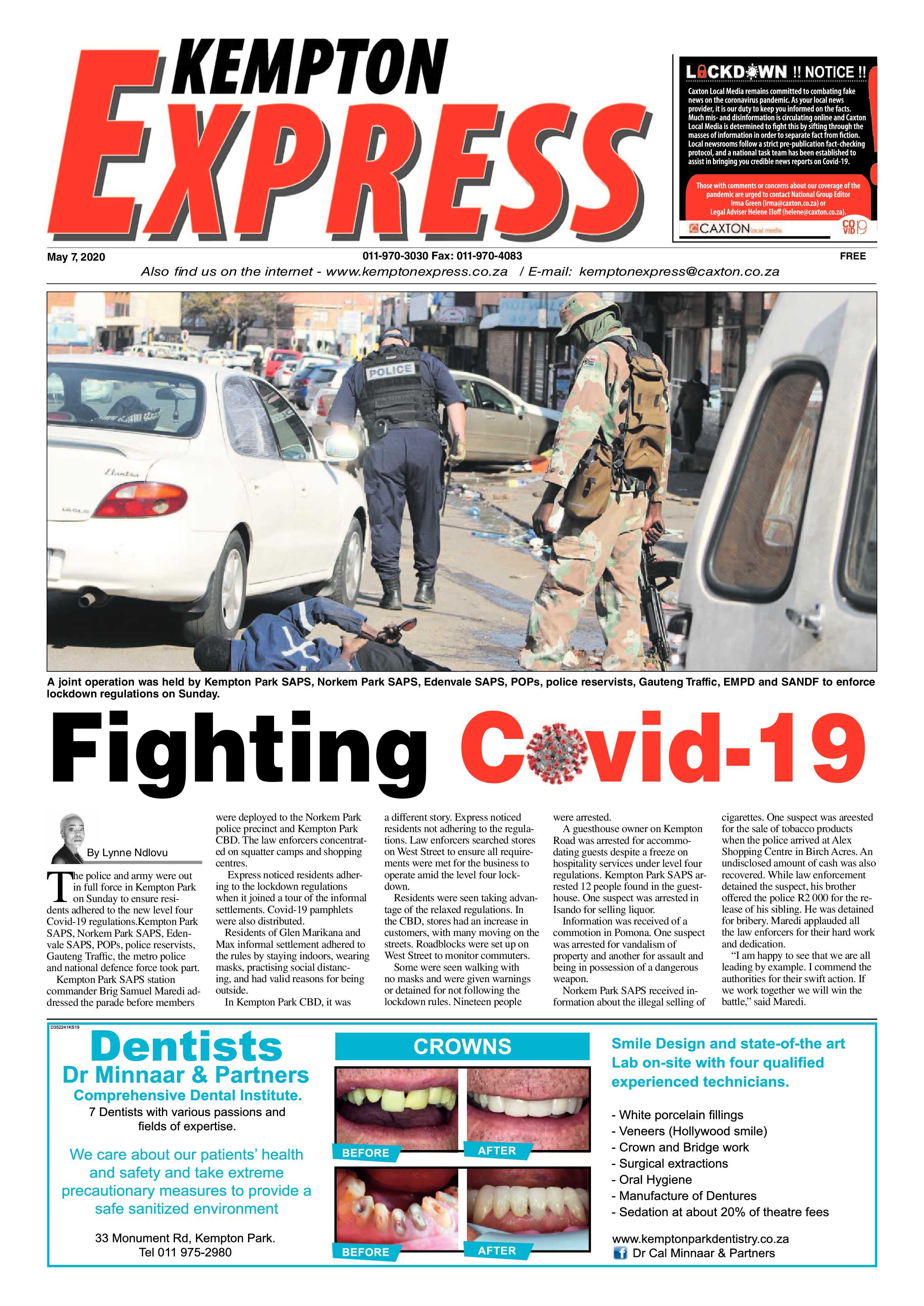 Kempton Express 07 May 2020 page 1