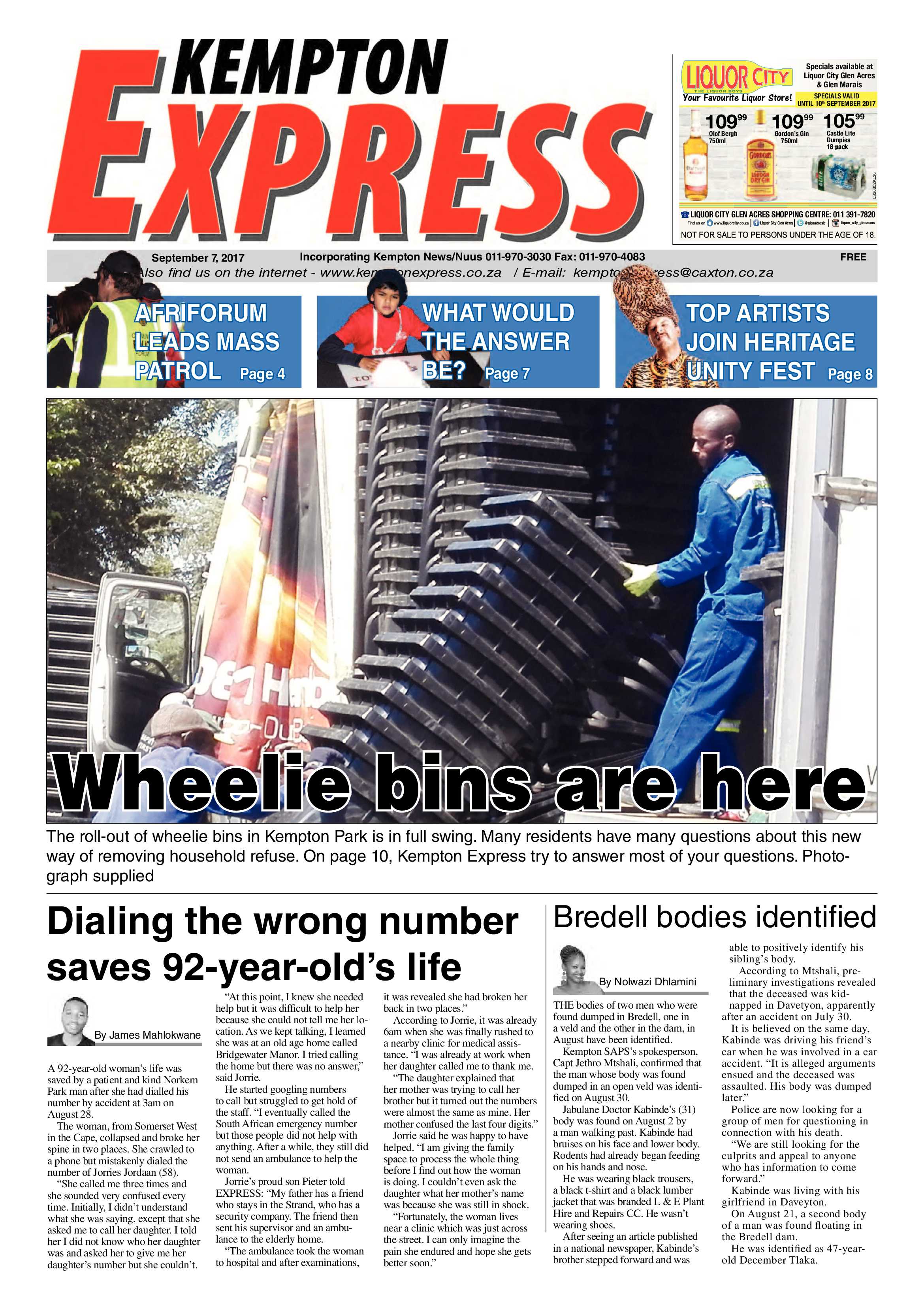 Kempton Express 07 September 2017 page 1