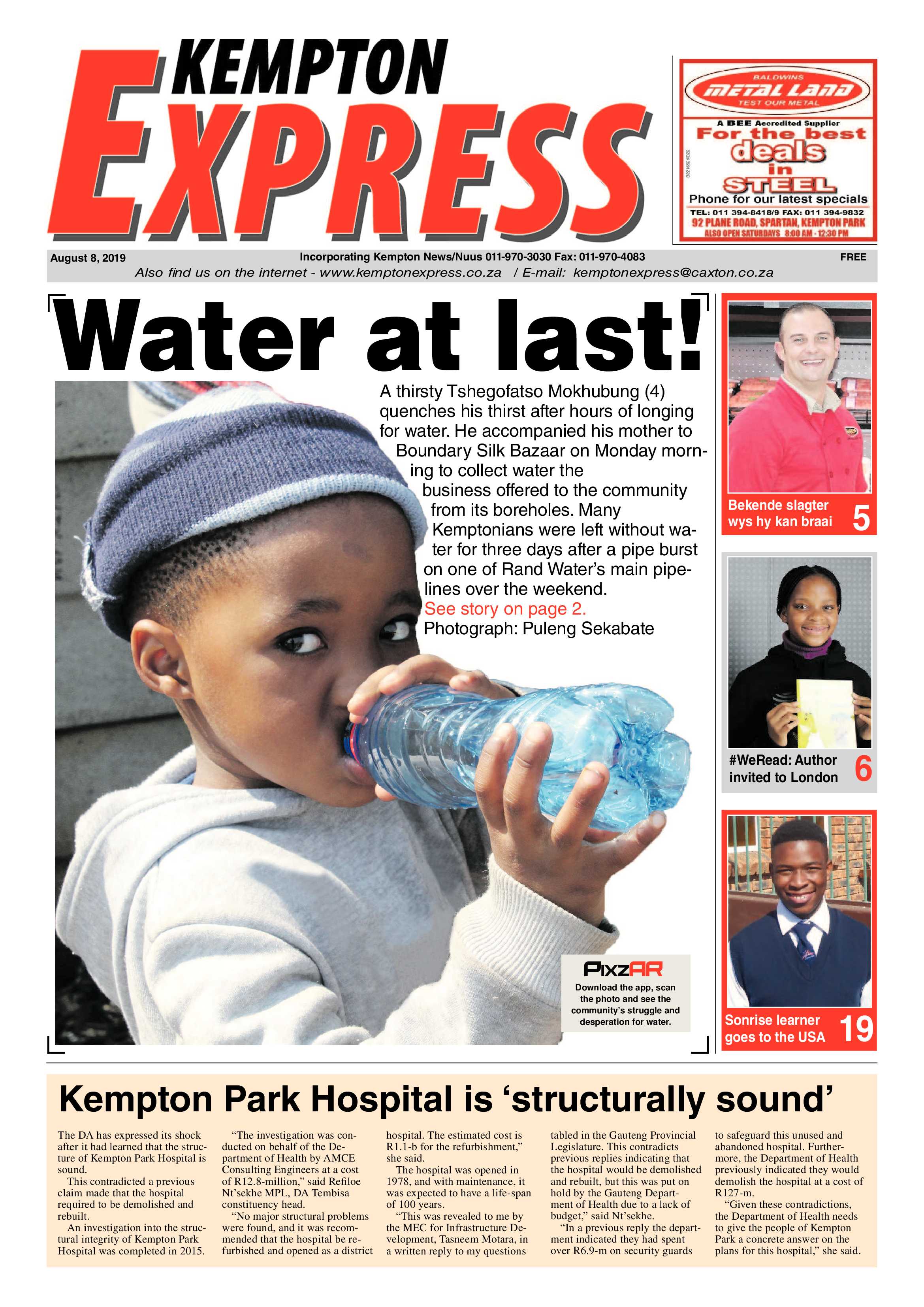 Kempton Express 08 August 2019 page 1
