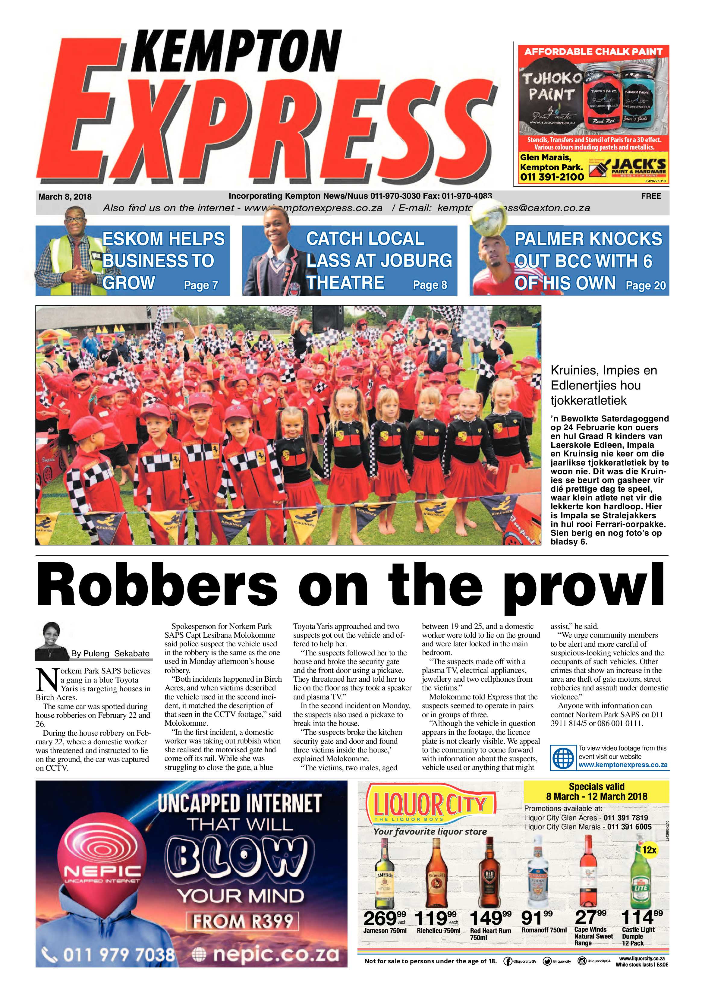 Kempton Express 08 March 2018 page 1