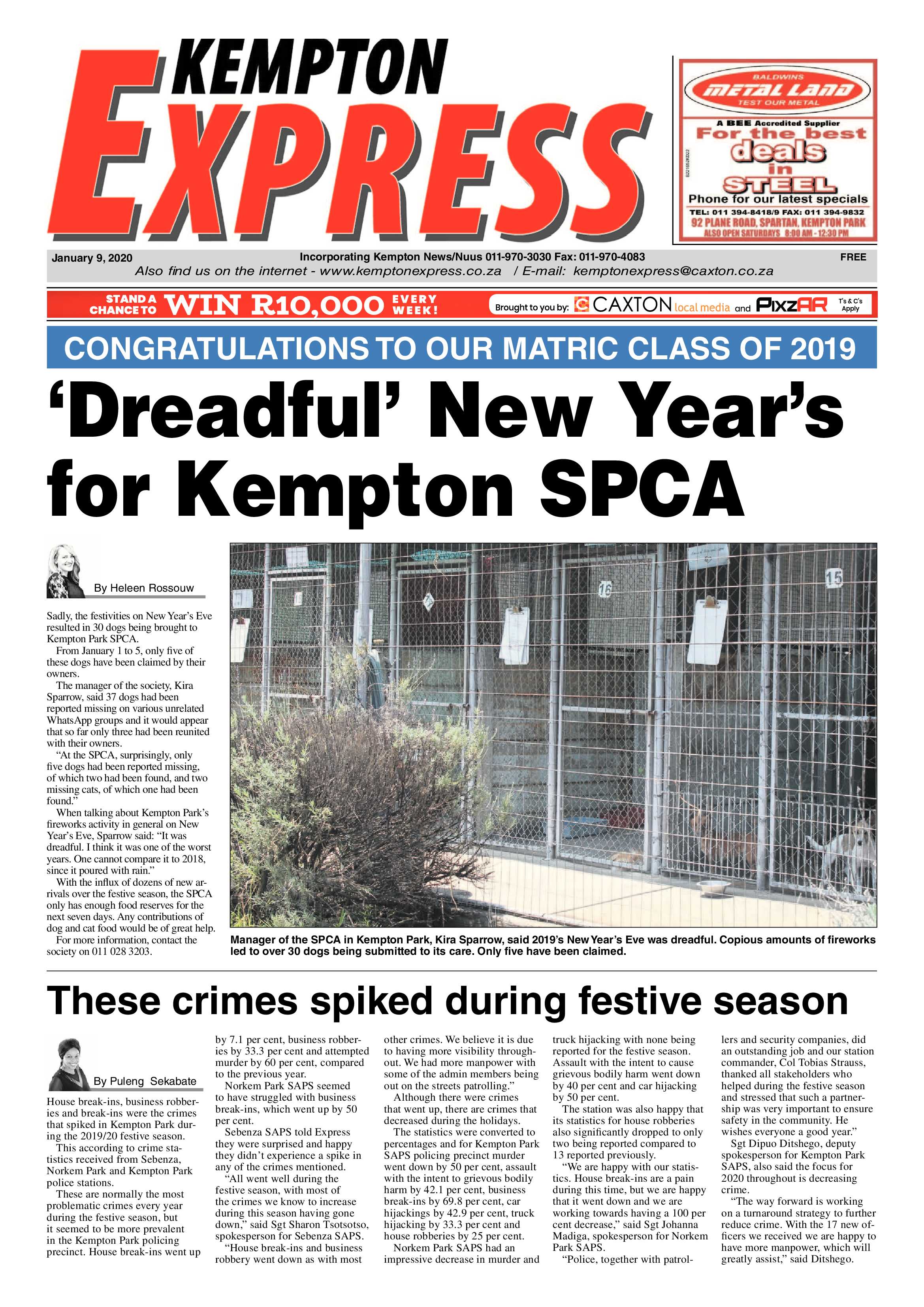 Kempton Express 09 January 2020 page 1