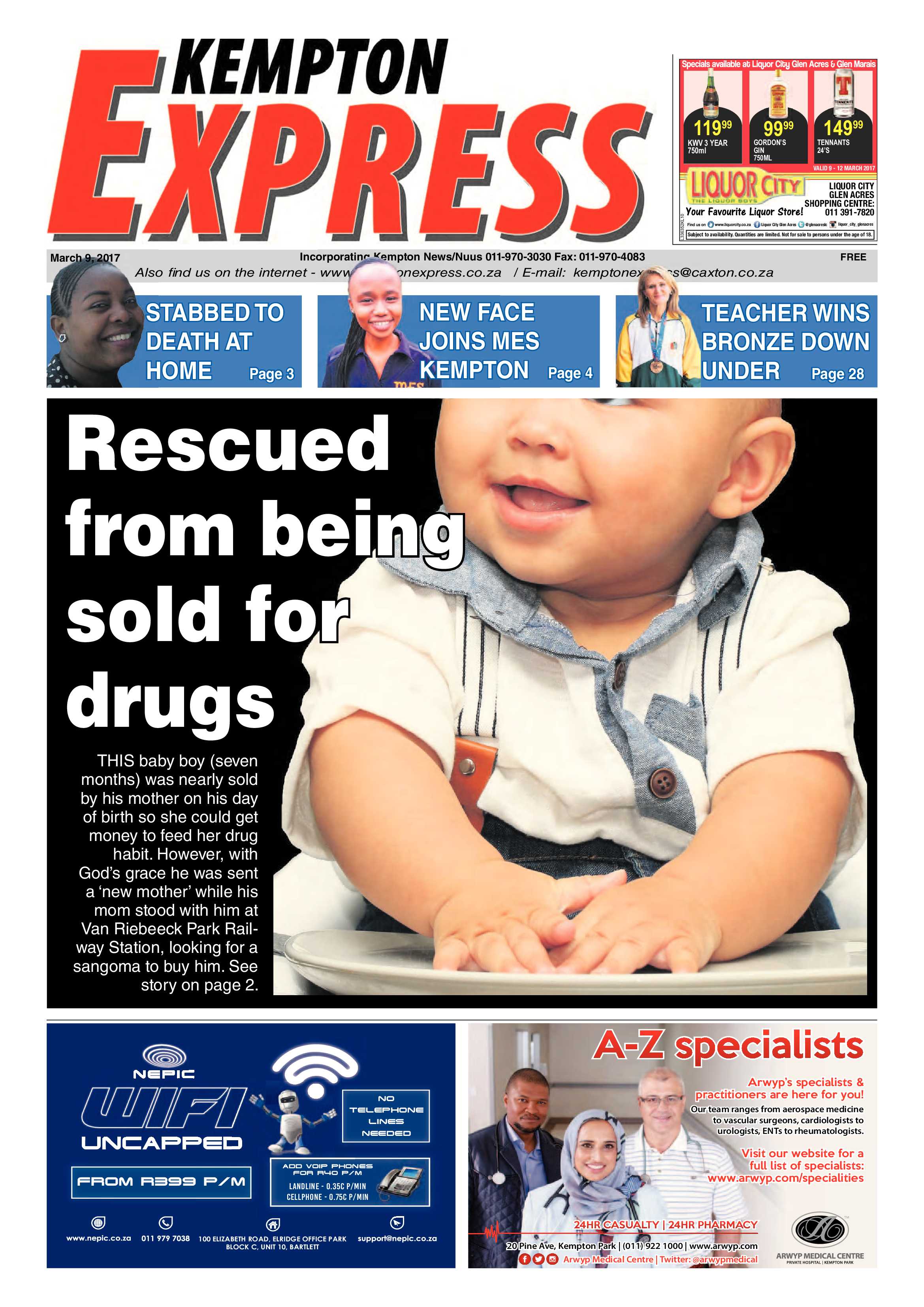 Kempton Express 09 March 2017 page 1