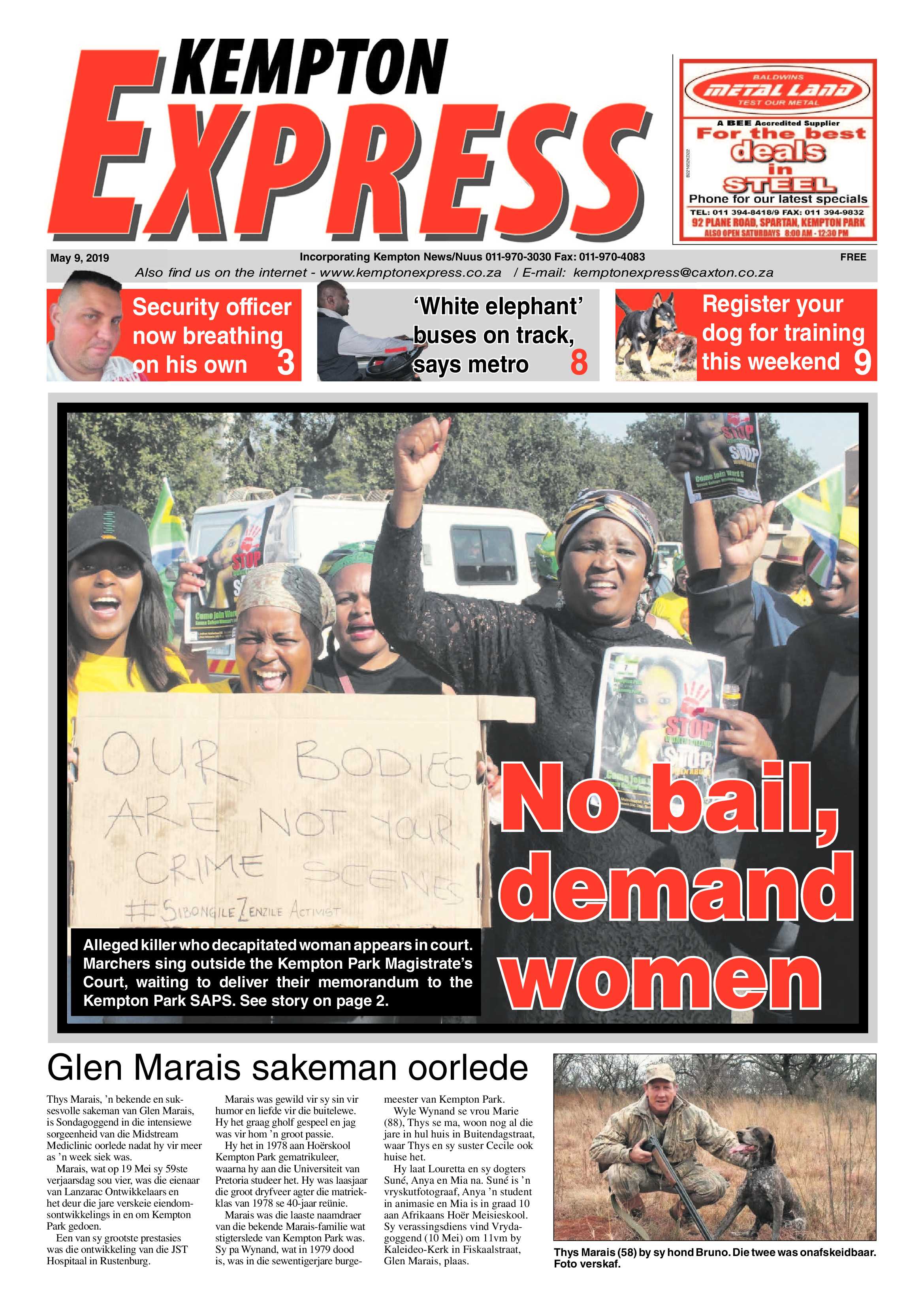 Kempton Express 09 May 2019 page 1