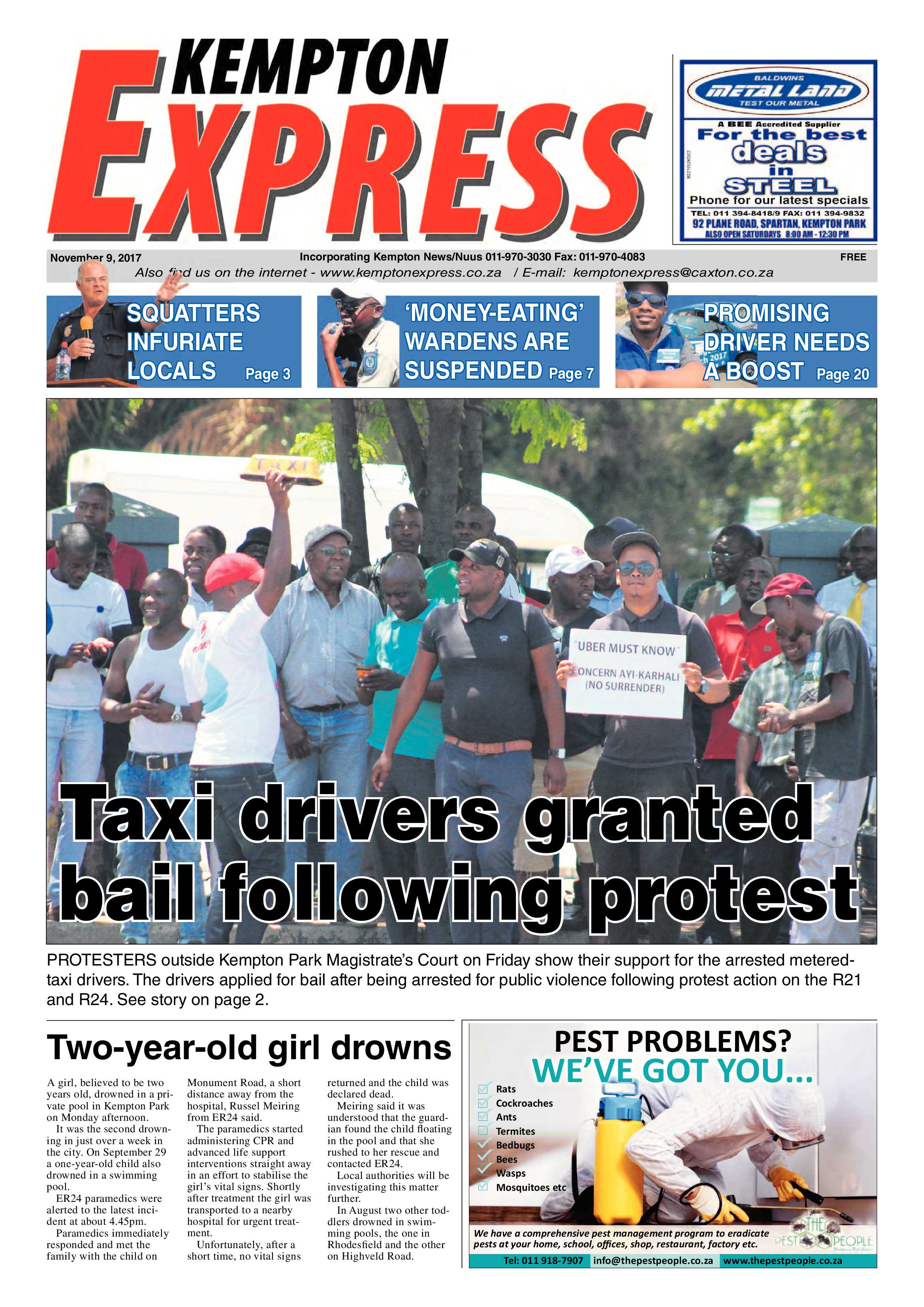 Kempton Express 09 November 2017 page 1