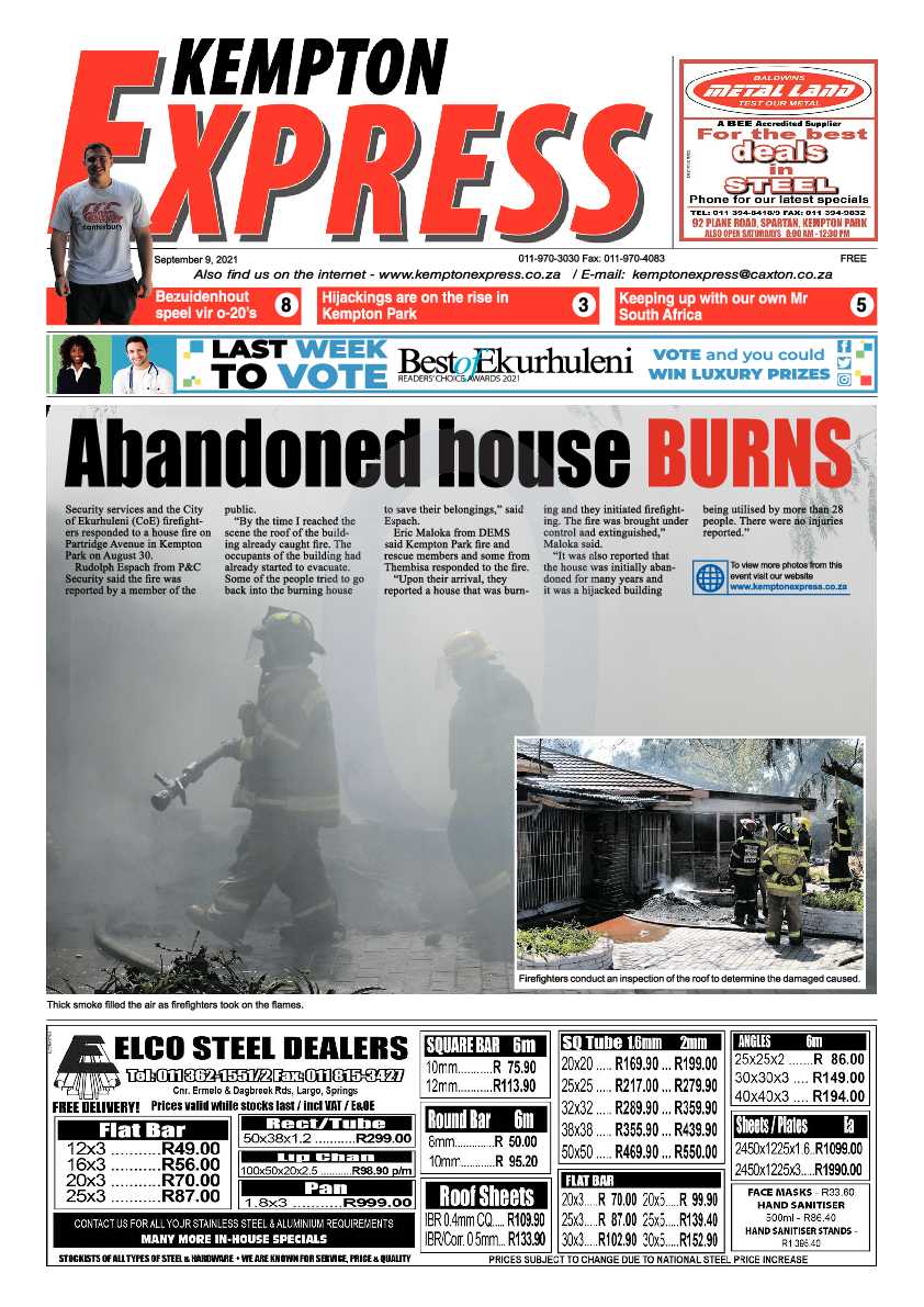 Kempton Express 09 September 2021 page 1