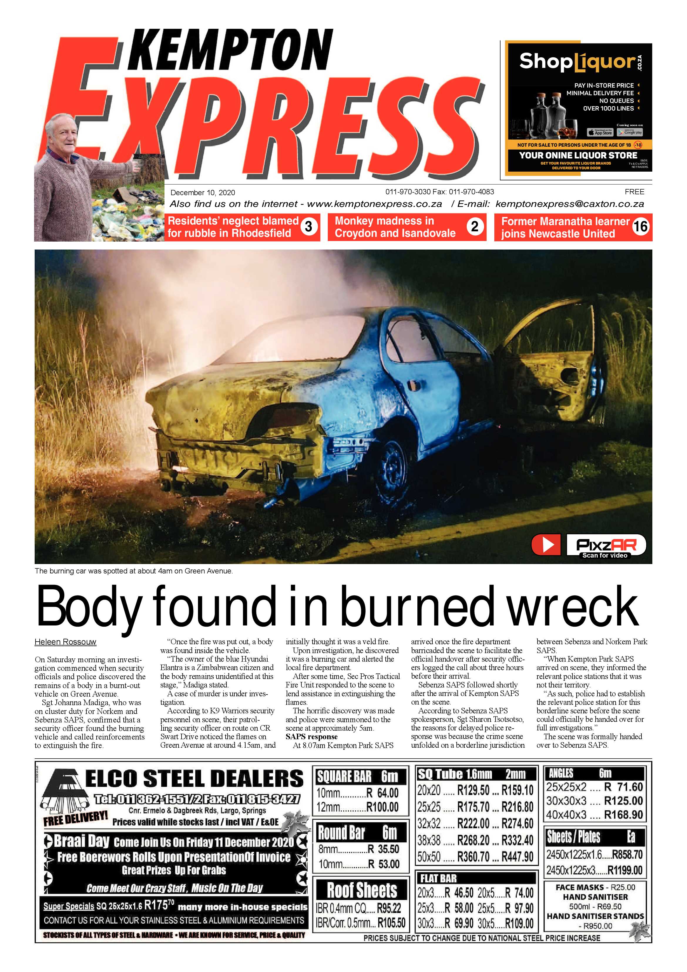 Kempton Express 10 December 2020 page 1