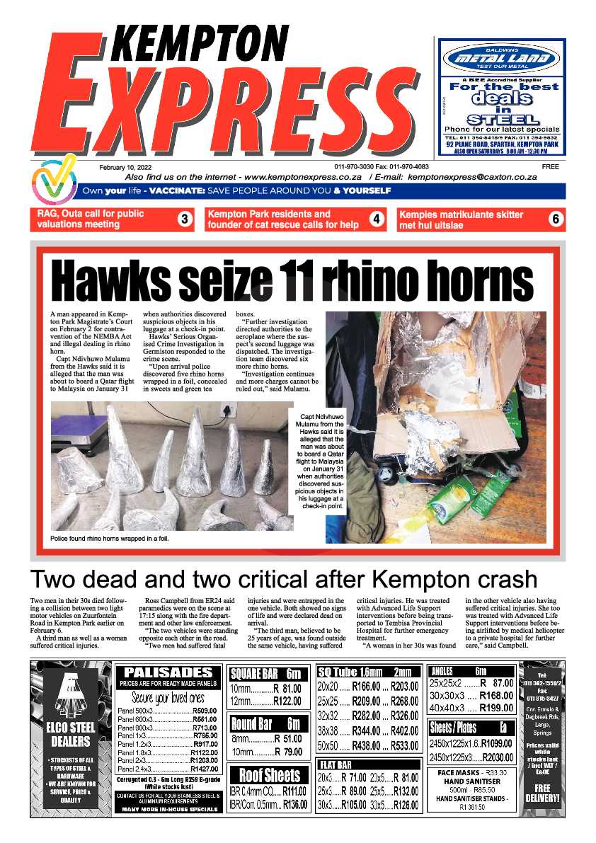 Kempton Express 10 February 2022 page 1