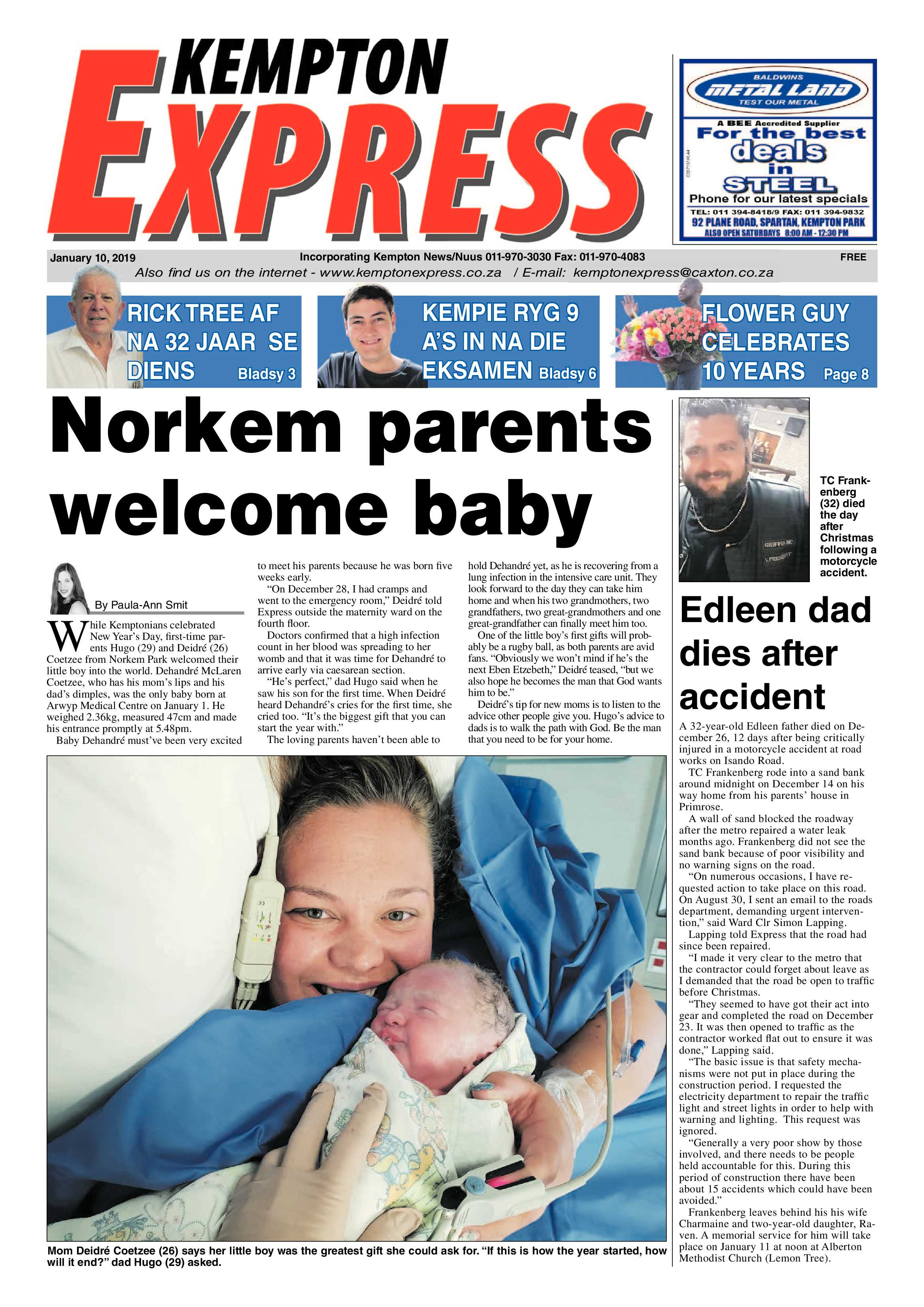 Kempton Express 10 January 2019 page 1