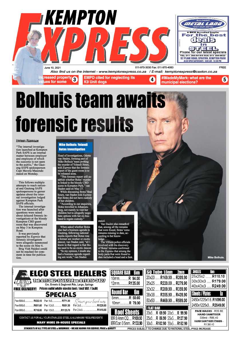 Kempton Express 10 June 2021 page 1