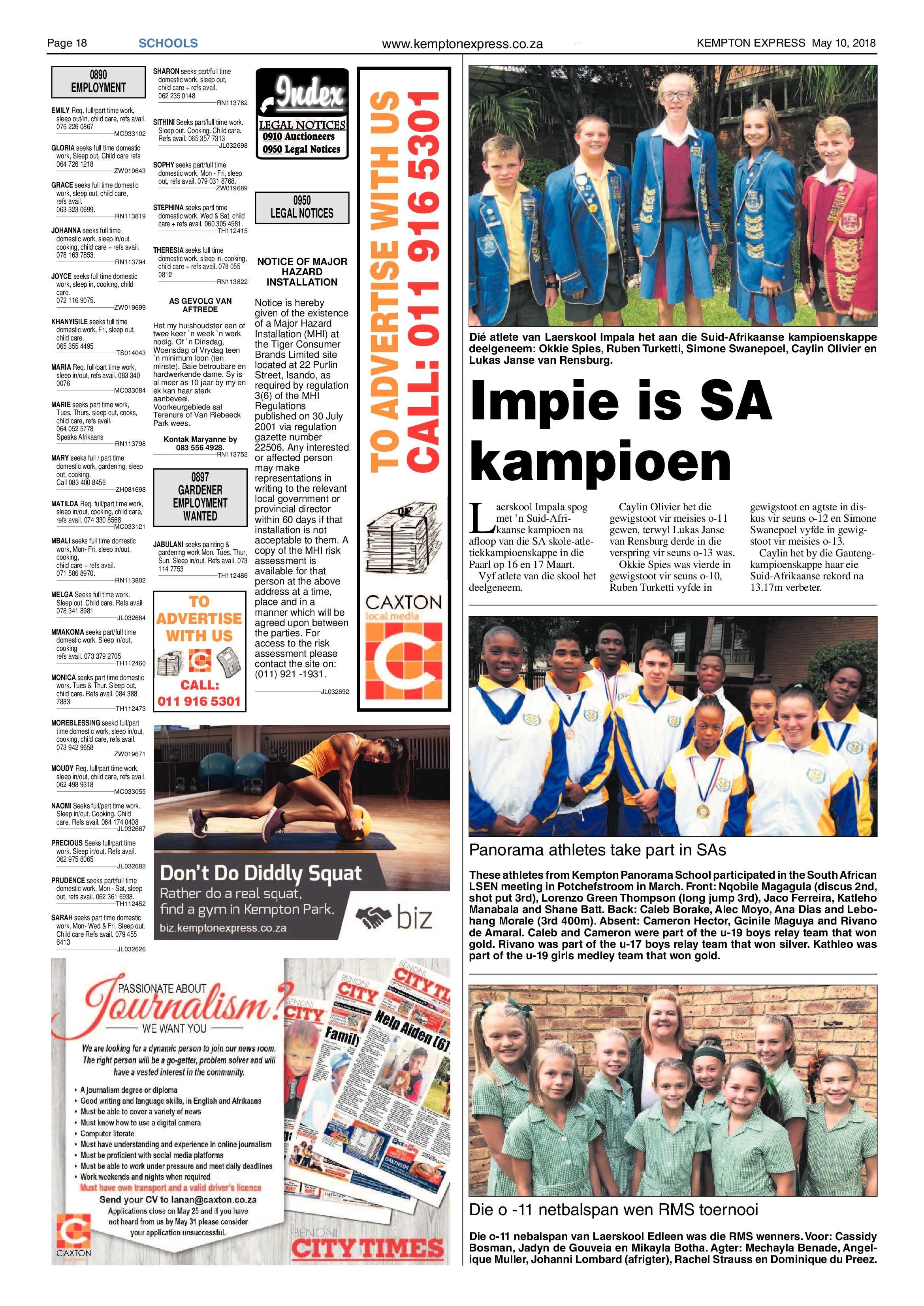 Kempton Express 10 May 2018 page 18
