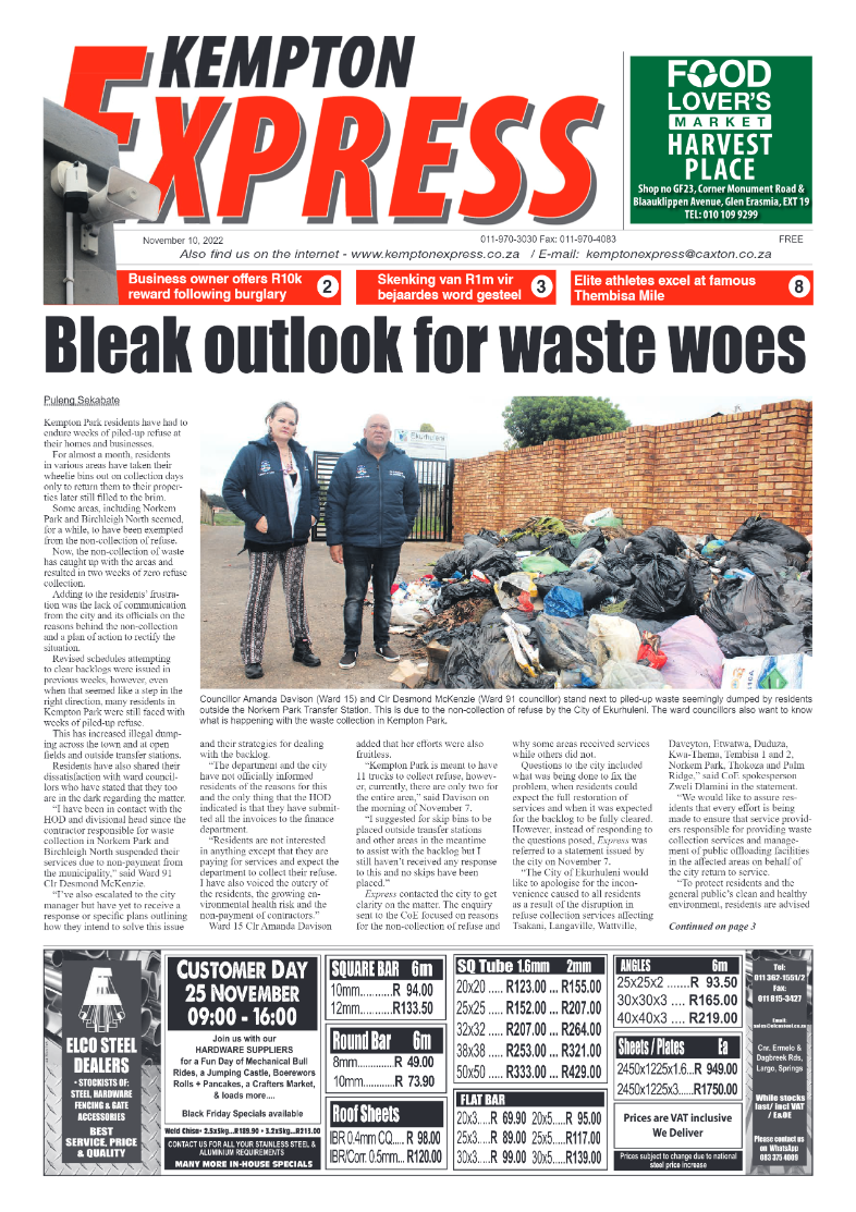 Kempton Express 10 Nov 2022 page 1