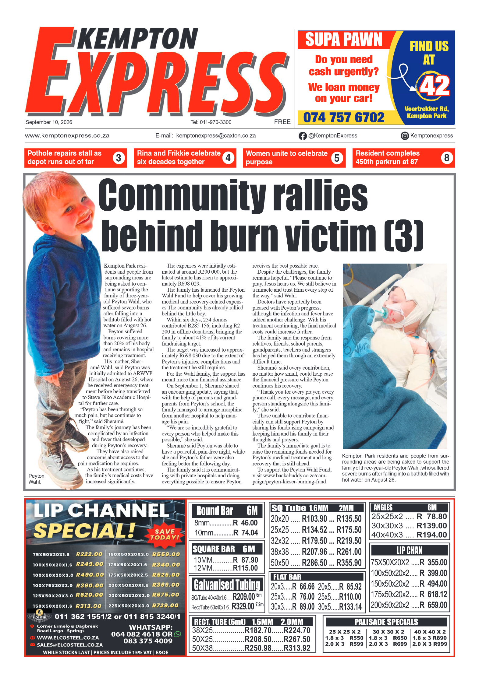 Kempton Express 10 September 2026 page 1