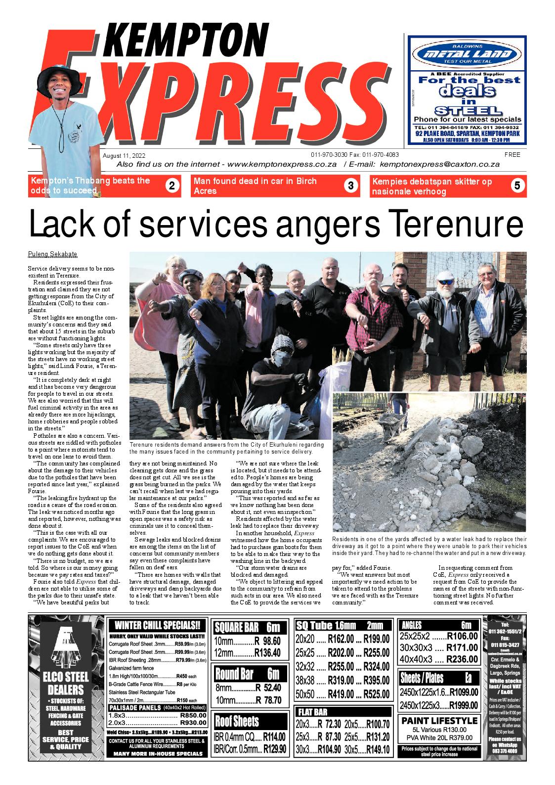 Kempton Express 11 August 2022 page 1