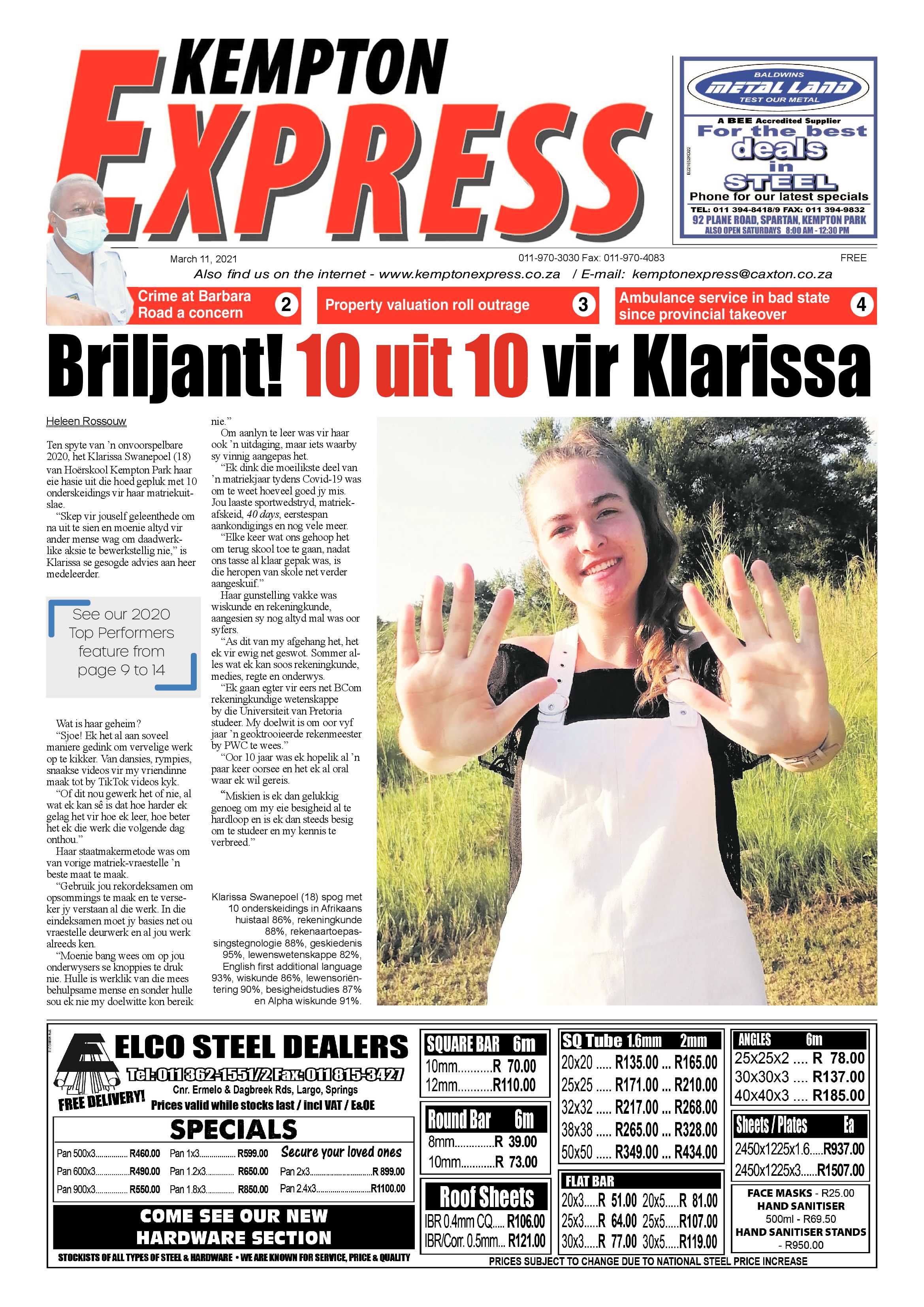 Kempton Express 11 March 2021 page 1