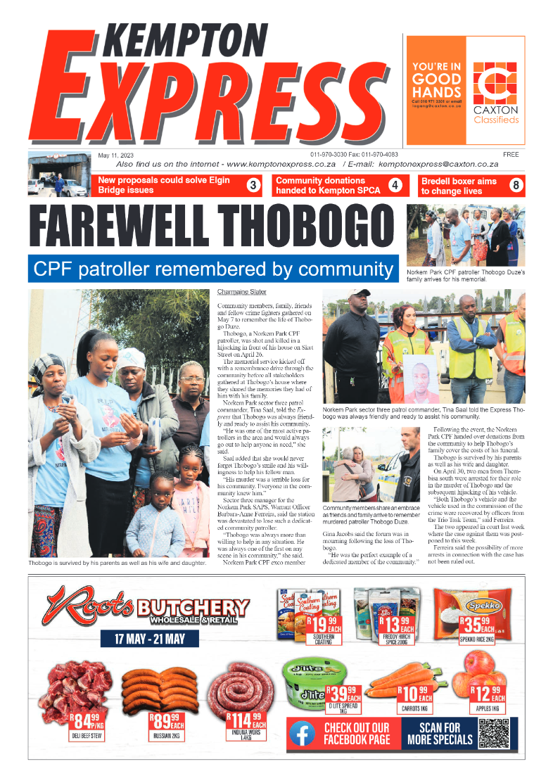 Kempton Express 11 May 2023 page 1