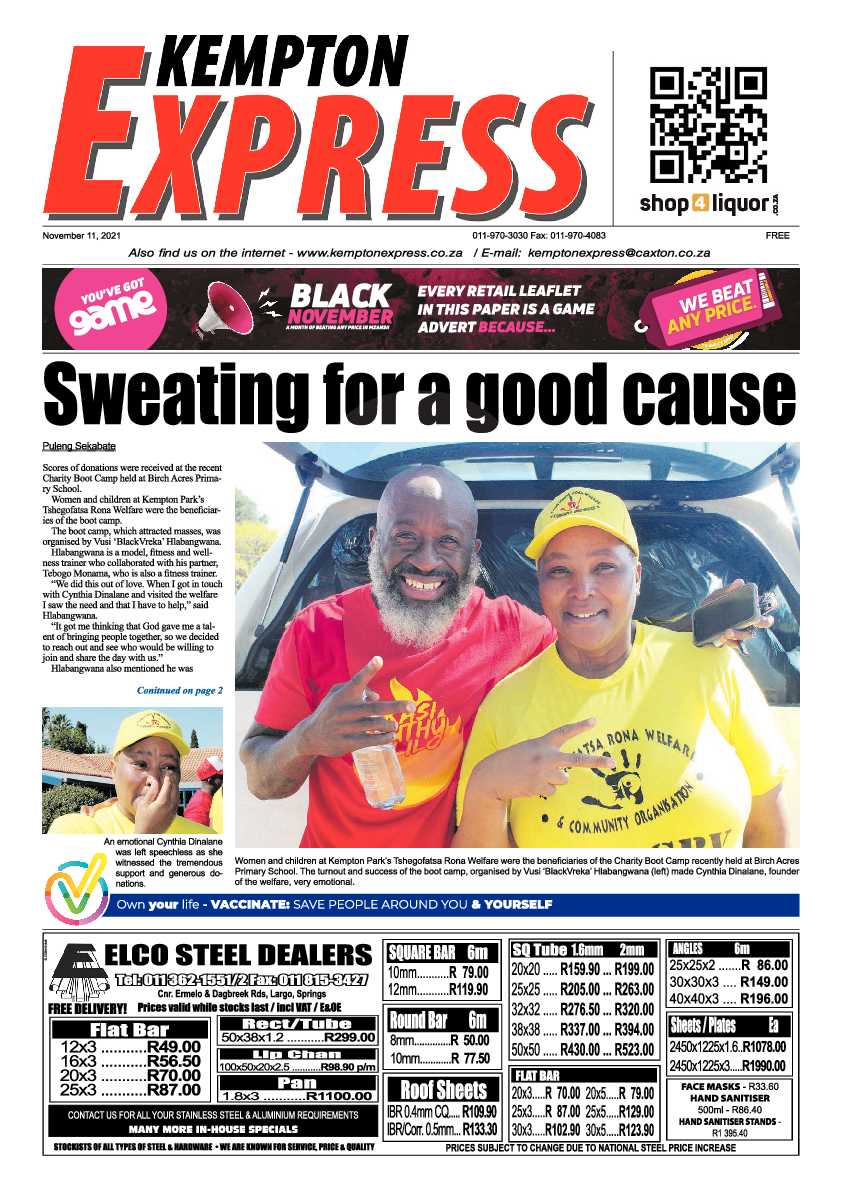 Kempton Express 11 November 2021 page 1