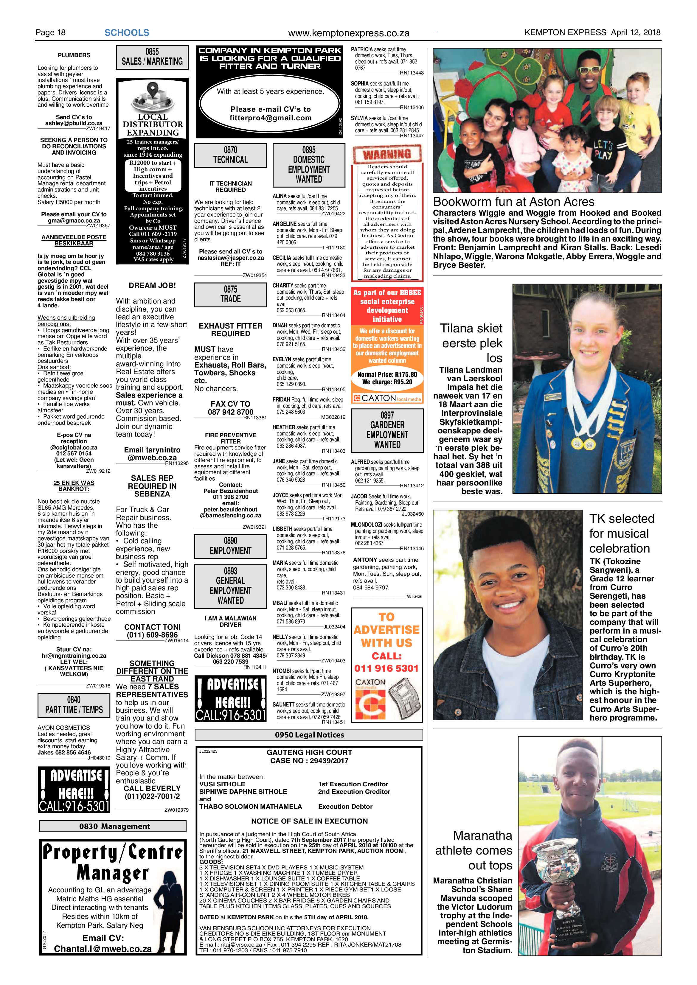 Kempton Express 12 April 2018 page 18