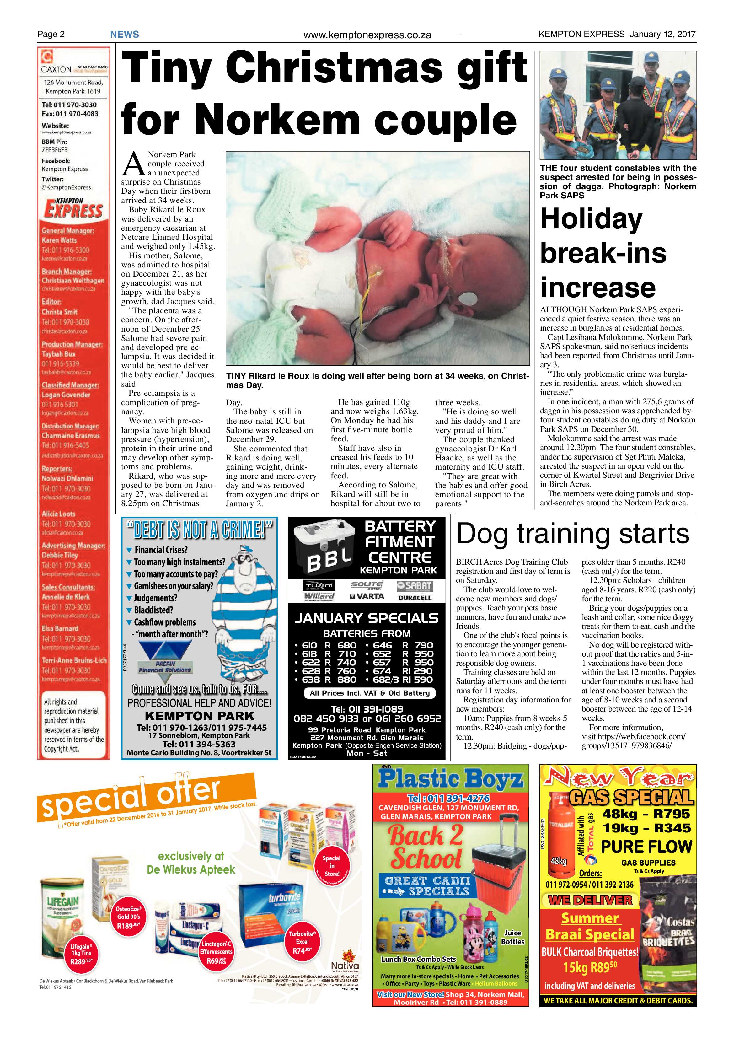 Kempton Express 12 January 2017 page 2