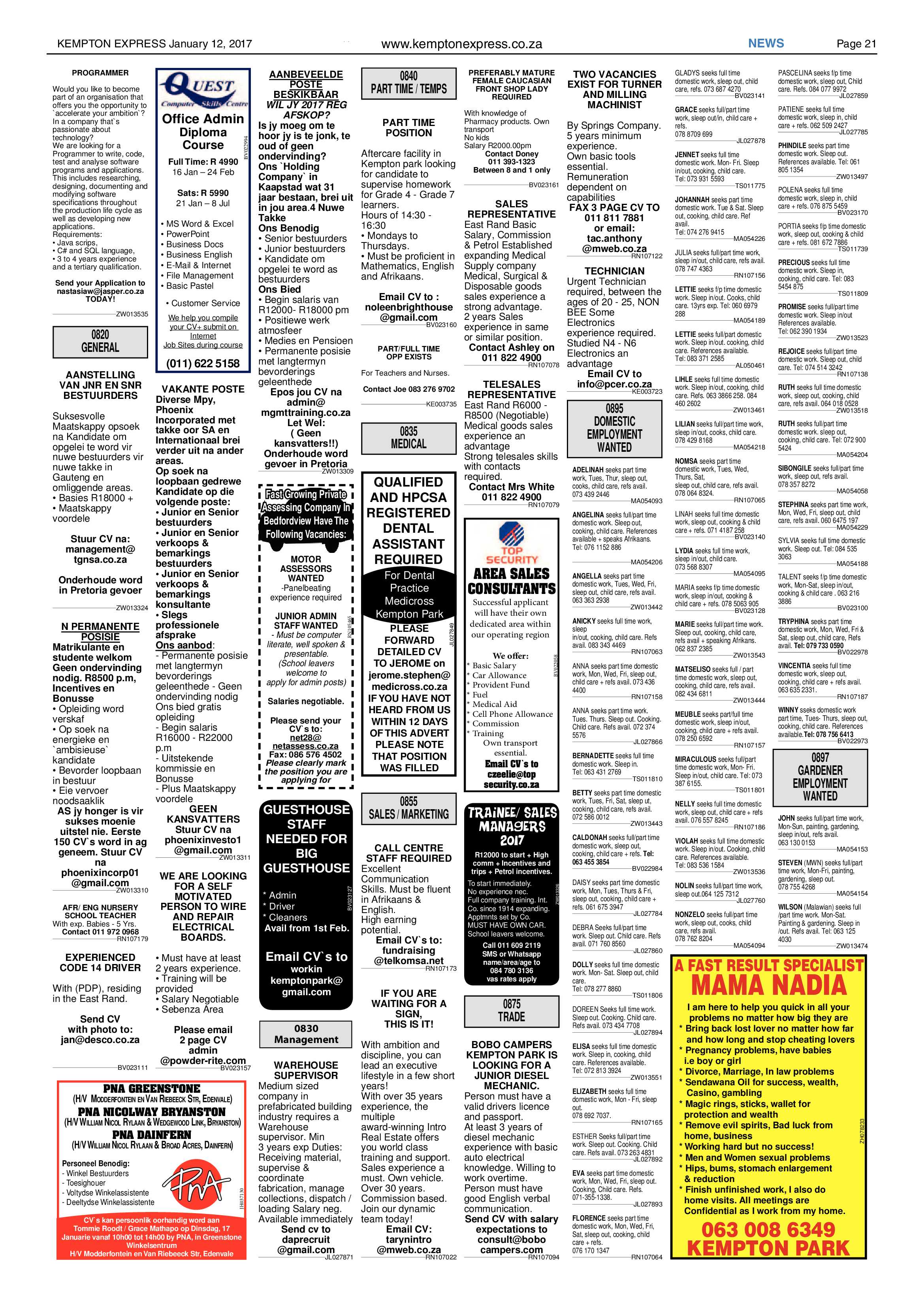 Kempton Express 12 January 2017 page 21