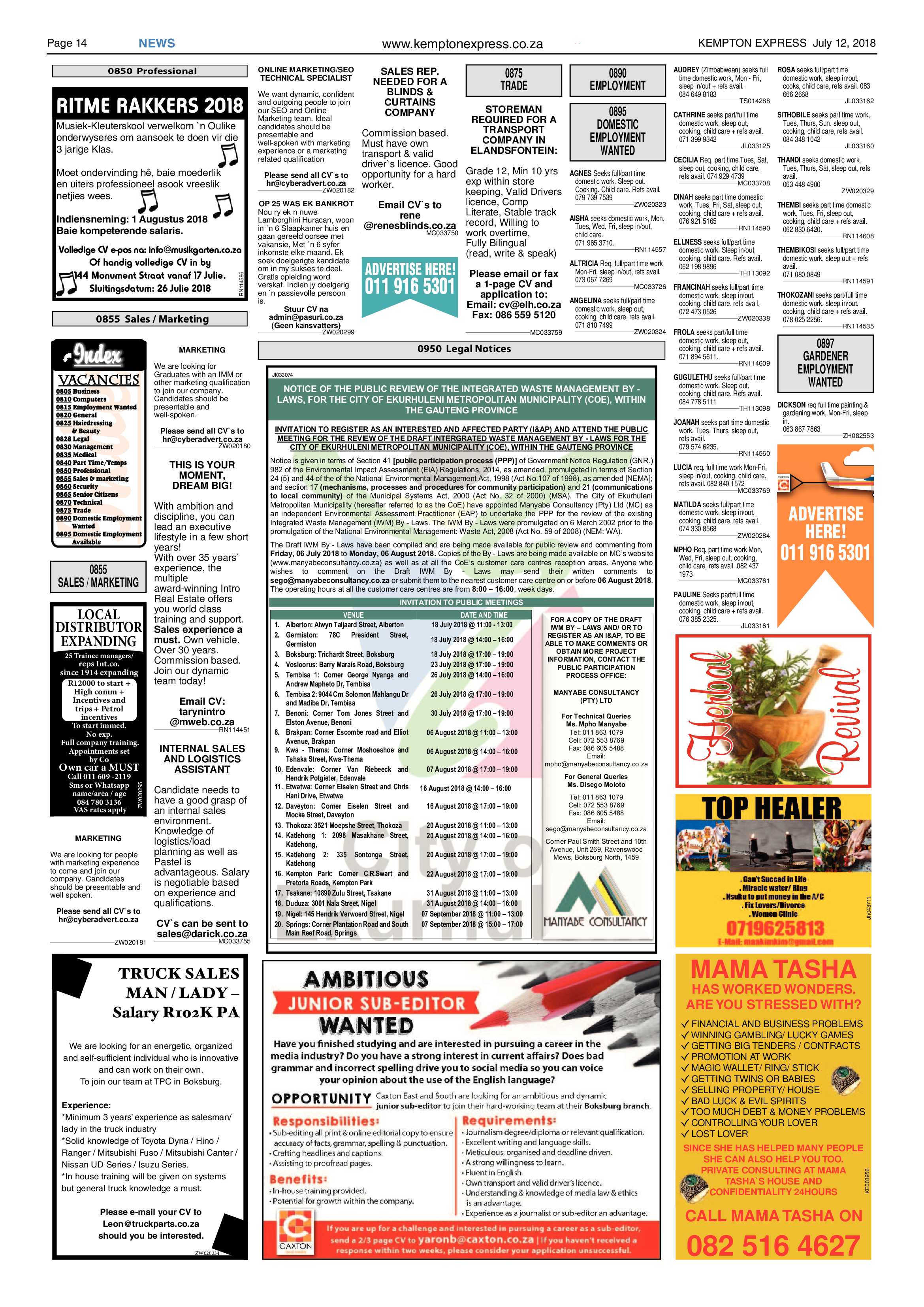 Kempton Express 12 July 2018 page 14