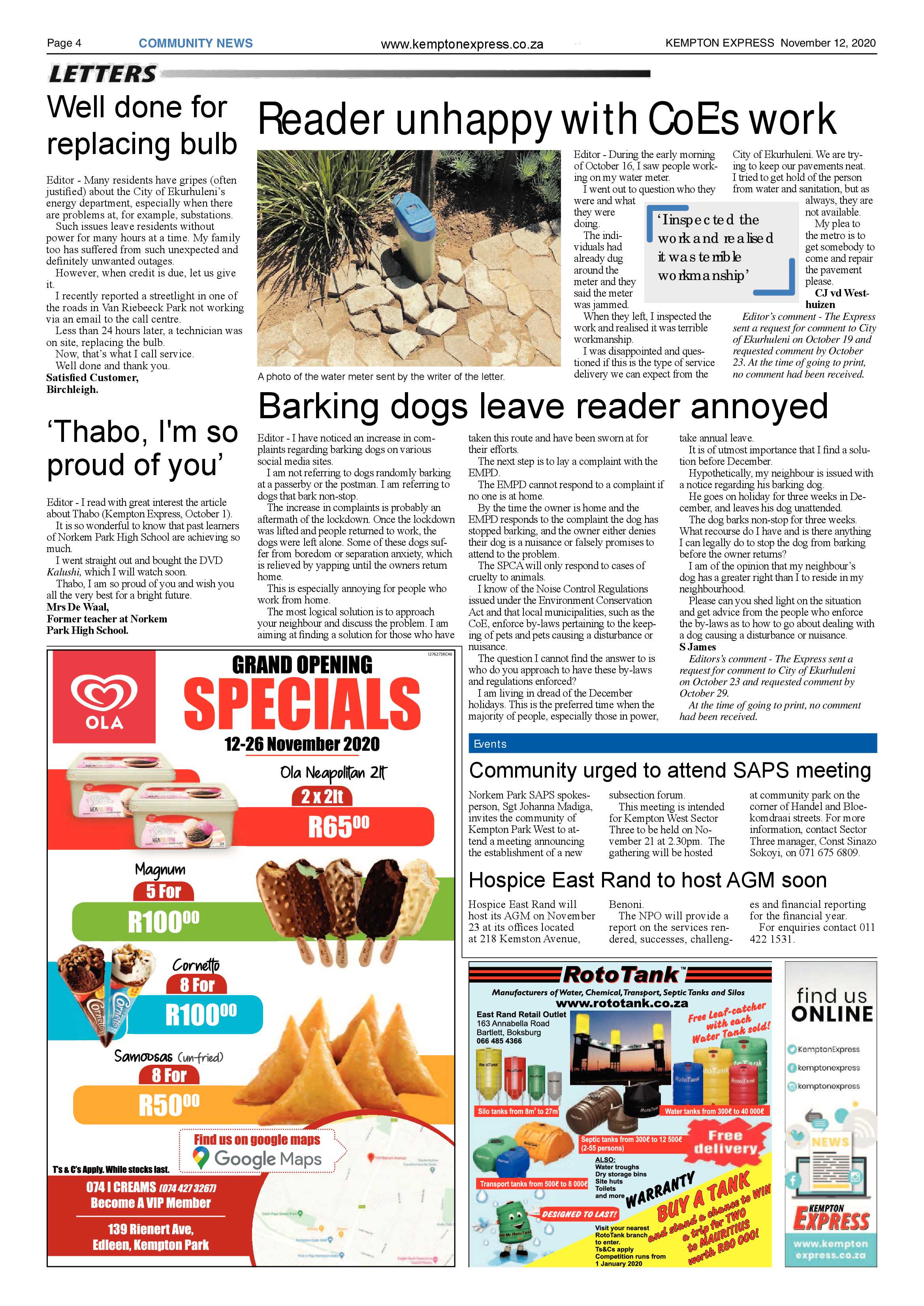 Kempton Express 12 November 2020 page 4