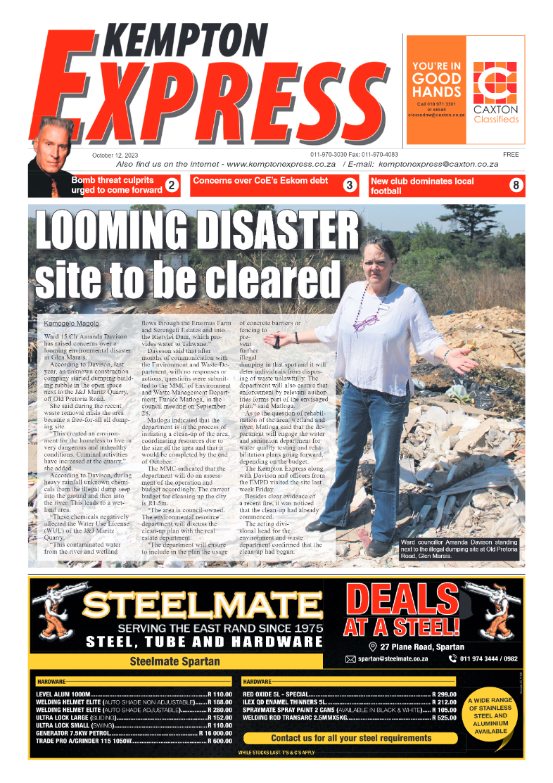Kempton Express 12 October 2023 page 1