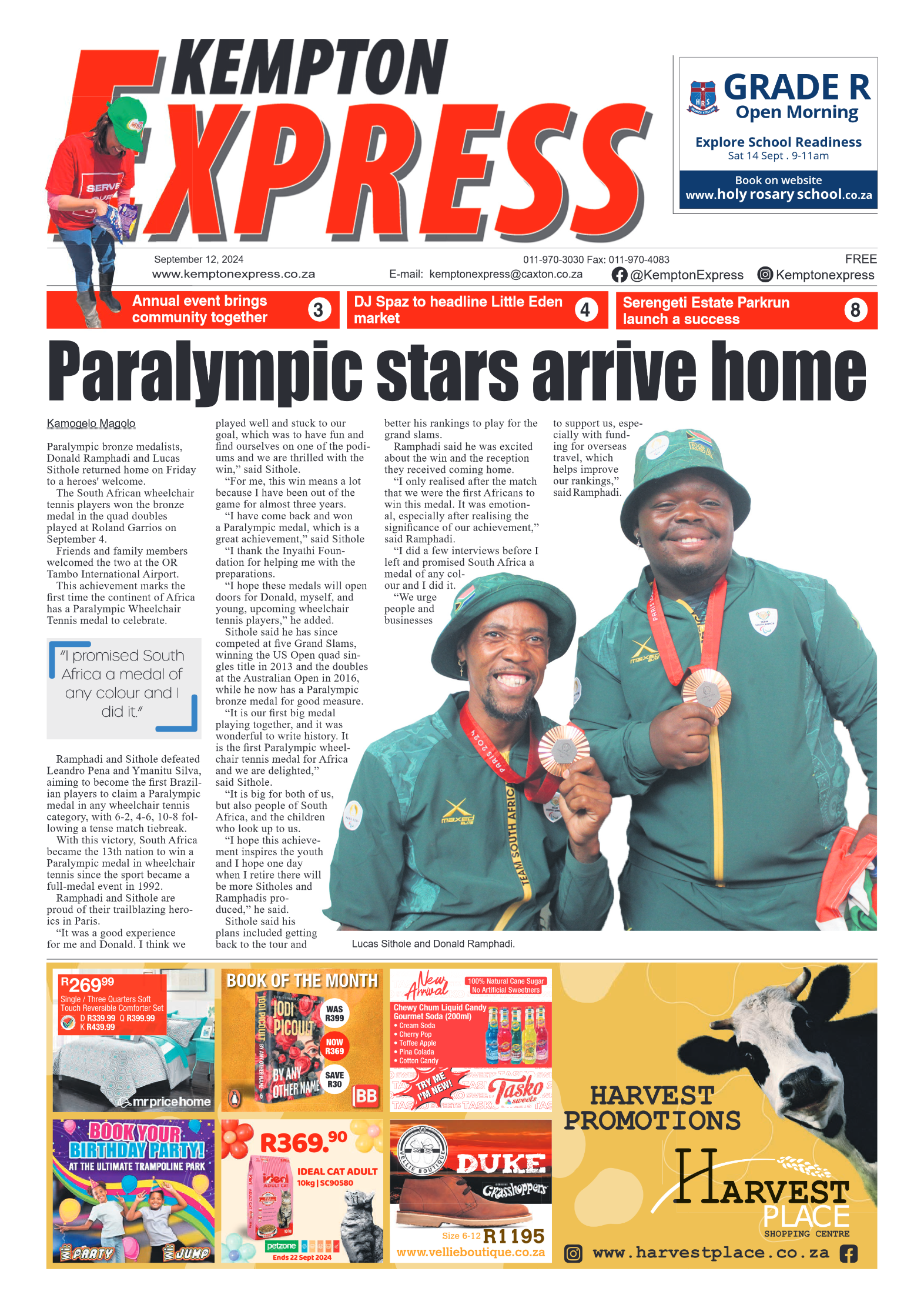Kempton Express 12 September 2024 page 1