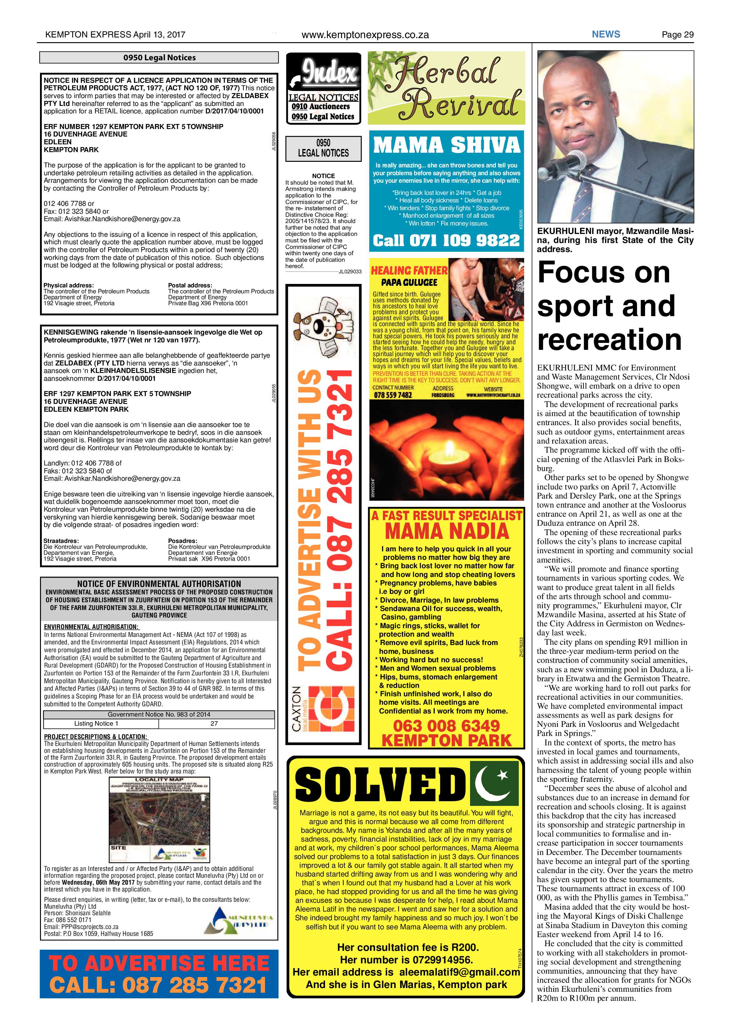 Kempton Express 13 April 2017 page 29