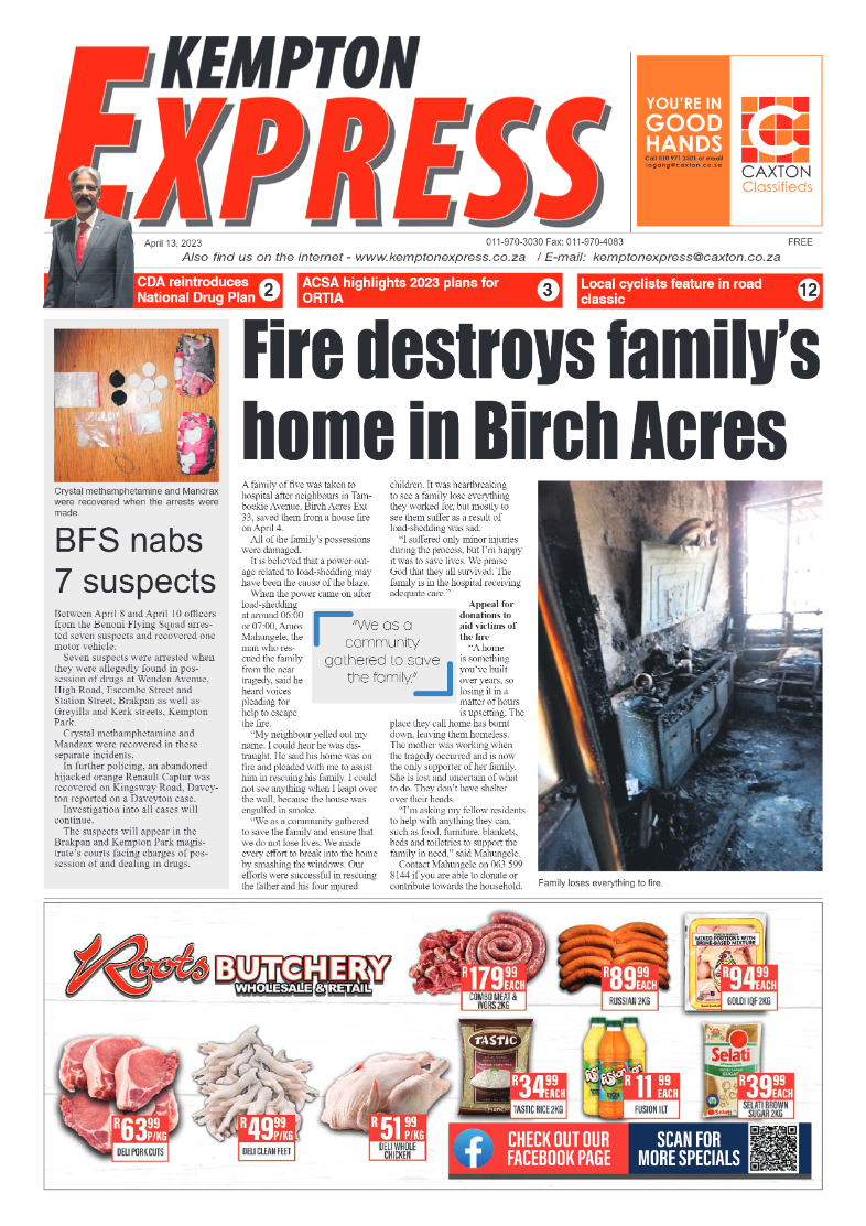 Kempton Express 13 April 2023 page 1
