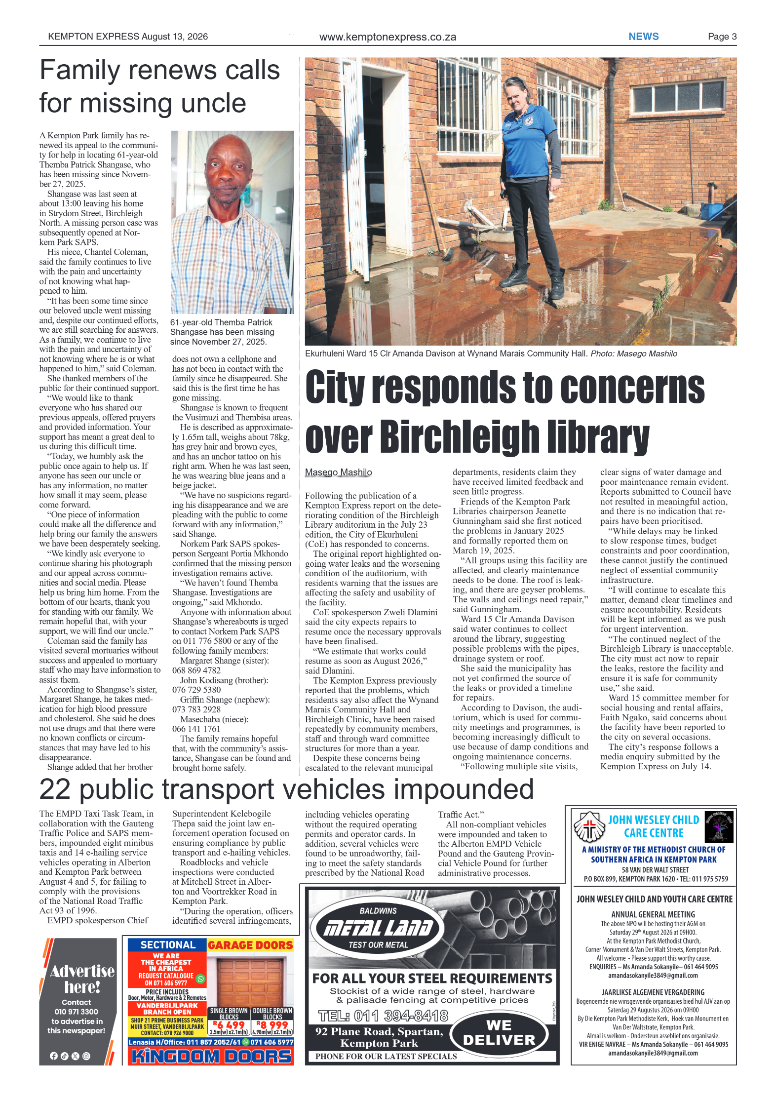 Kempton Express 13 August 2026 page 3