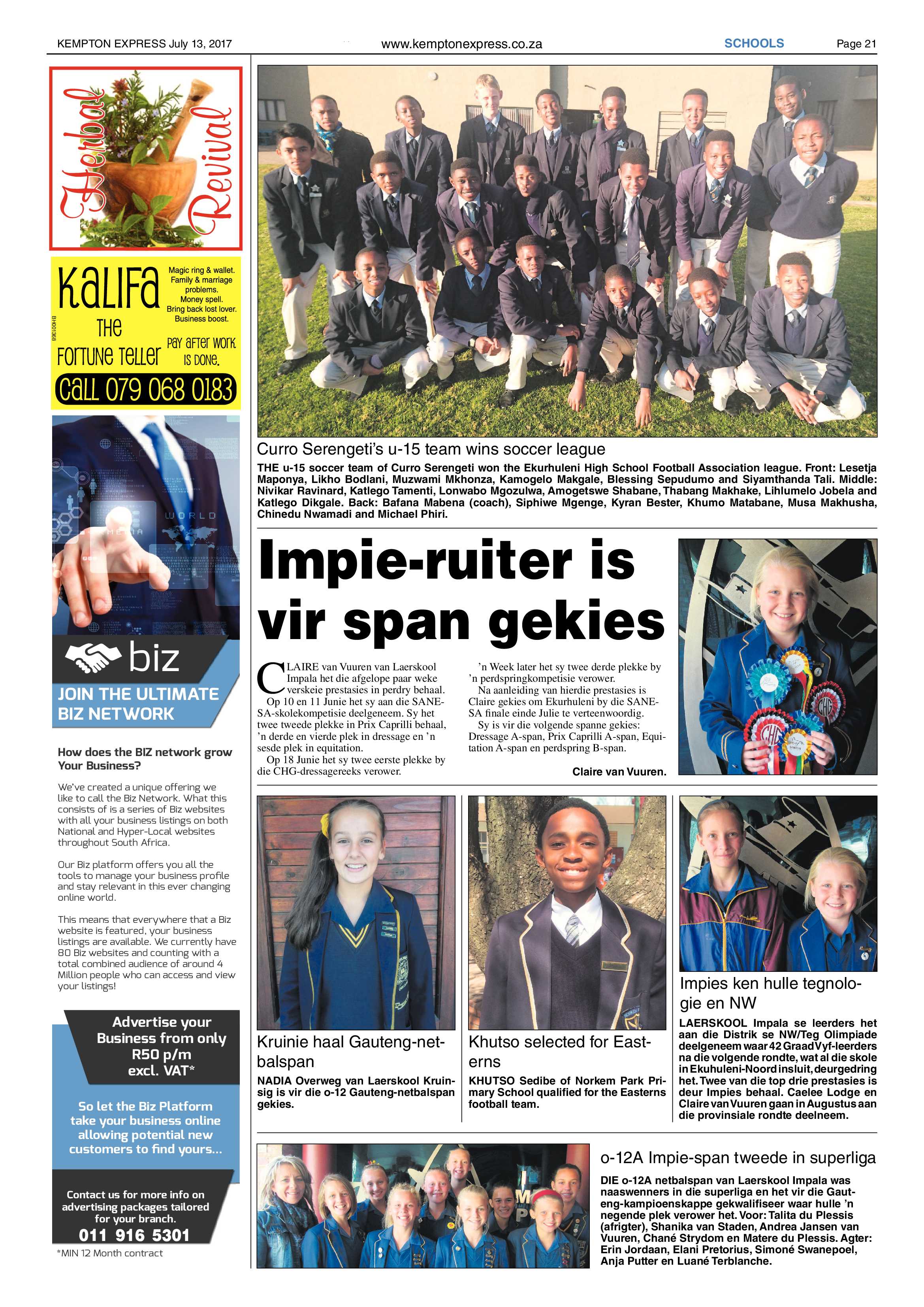 Kempton Express 13 July 2017 page 21