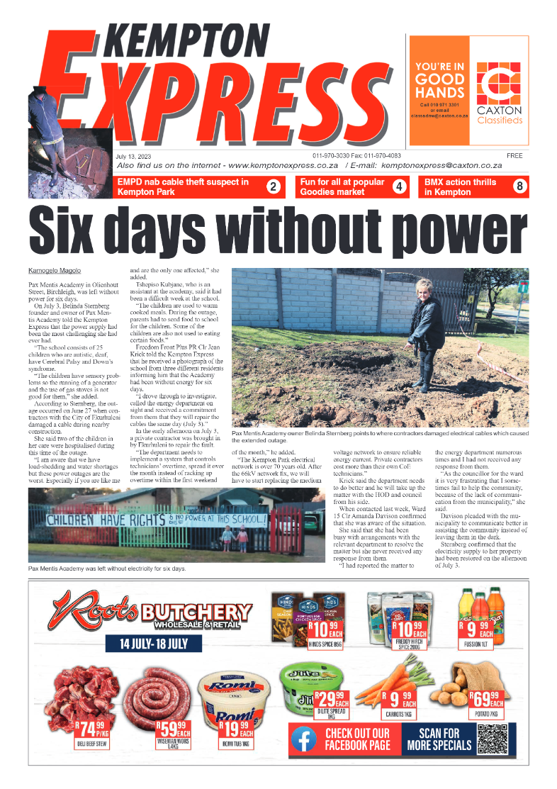 Kempton Express 13 July 2023 page 1